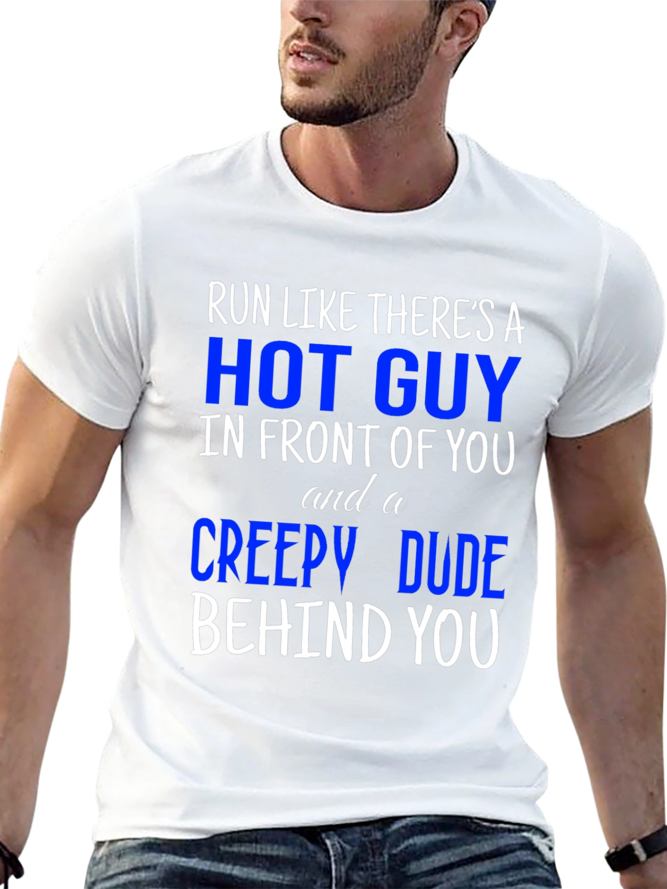Run Like Theres A Hot Guy T-Shirt