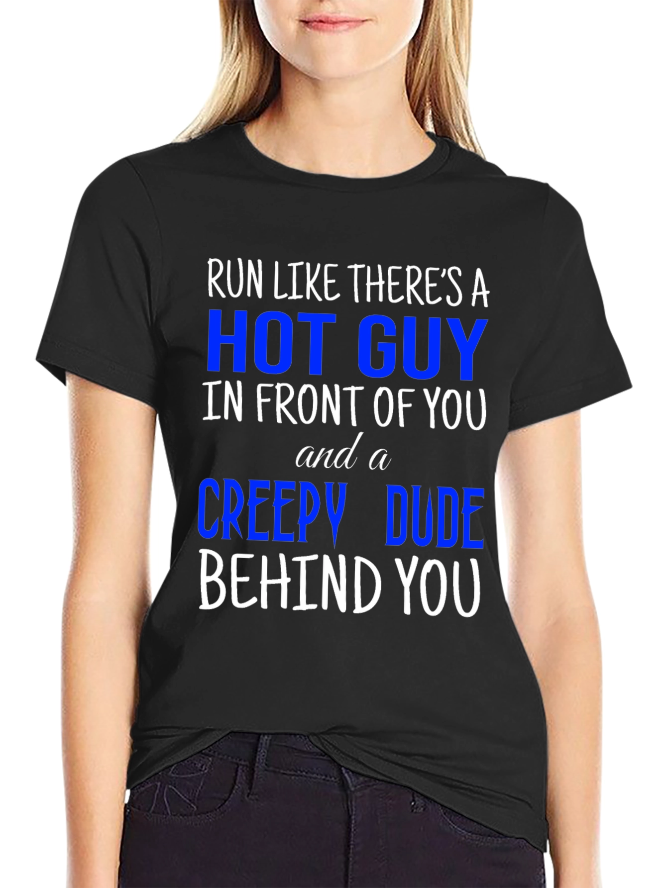 Run Like Theres A Hot Guy T-Shirt
