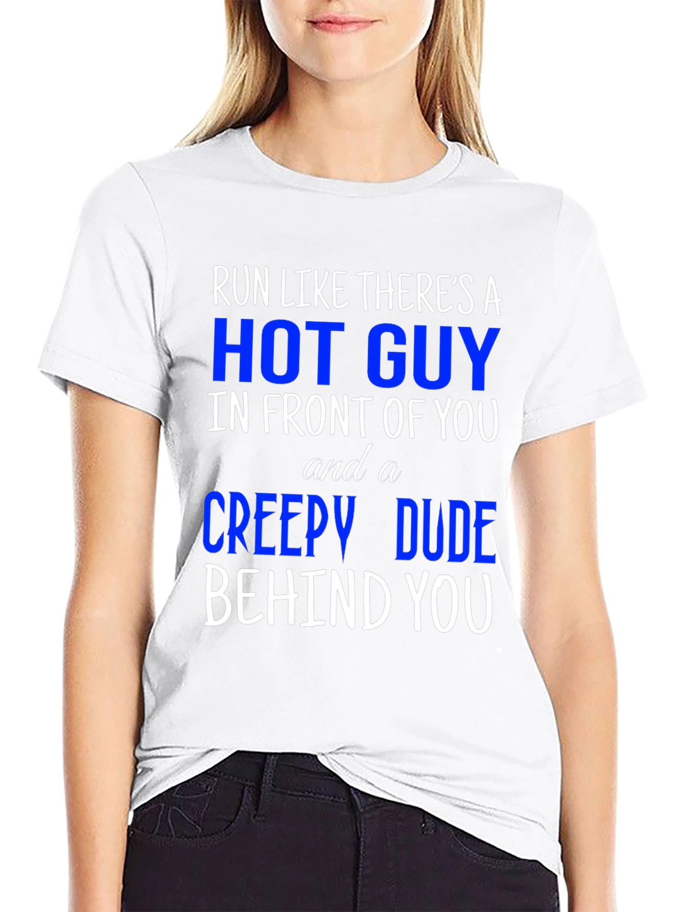 Run Like Theres A Hot Guy T-Shirt