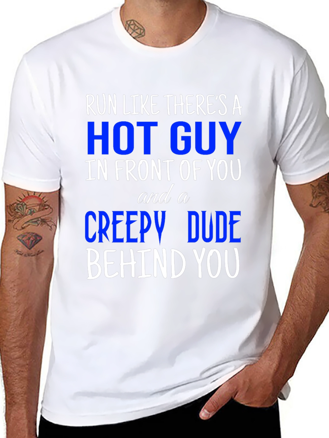 Run Like Theres A Hot Guy T-Shirt