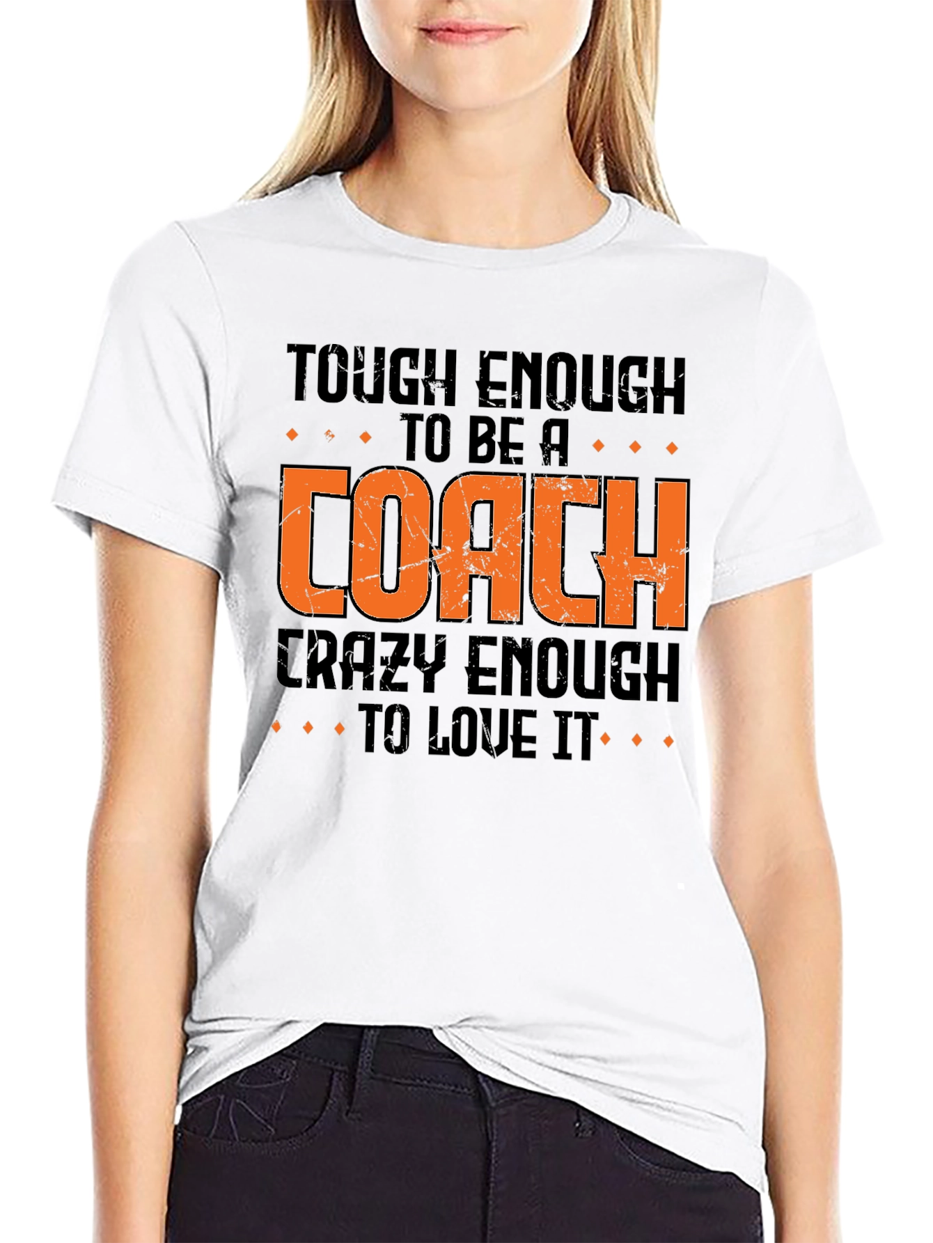 Tough Enough Coach Graphic Tee - Black