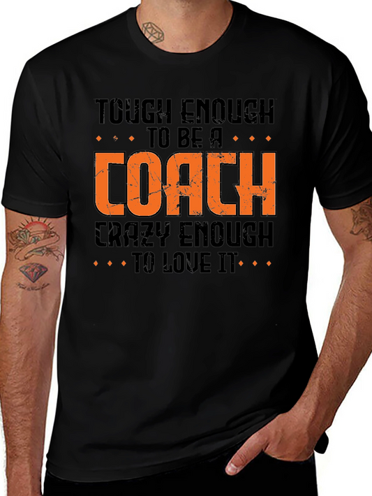 Tough Enough Coach Graphic Tee - Black