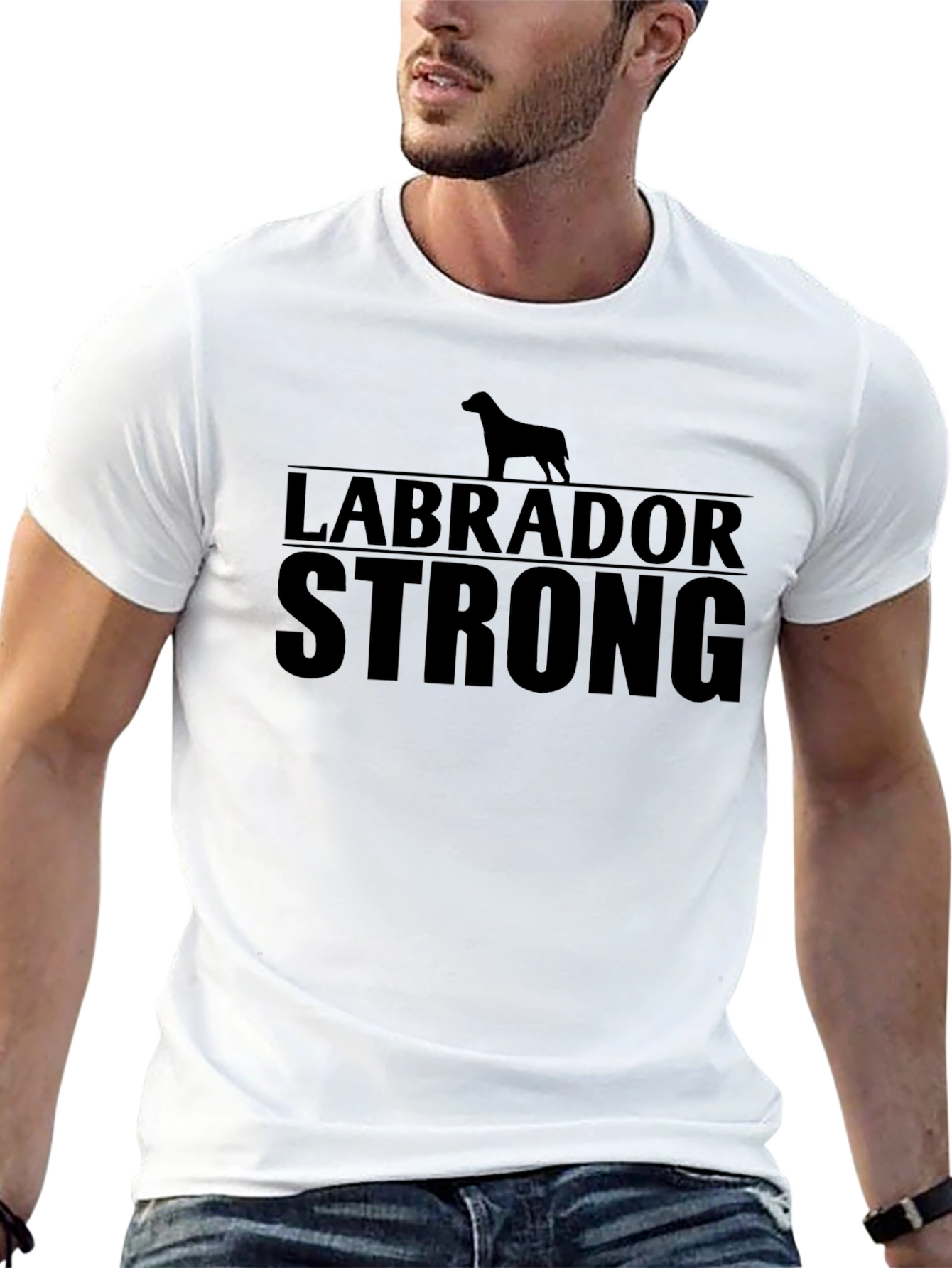 Labrador Strong Black Graphic Tee