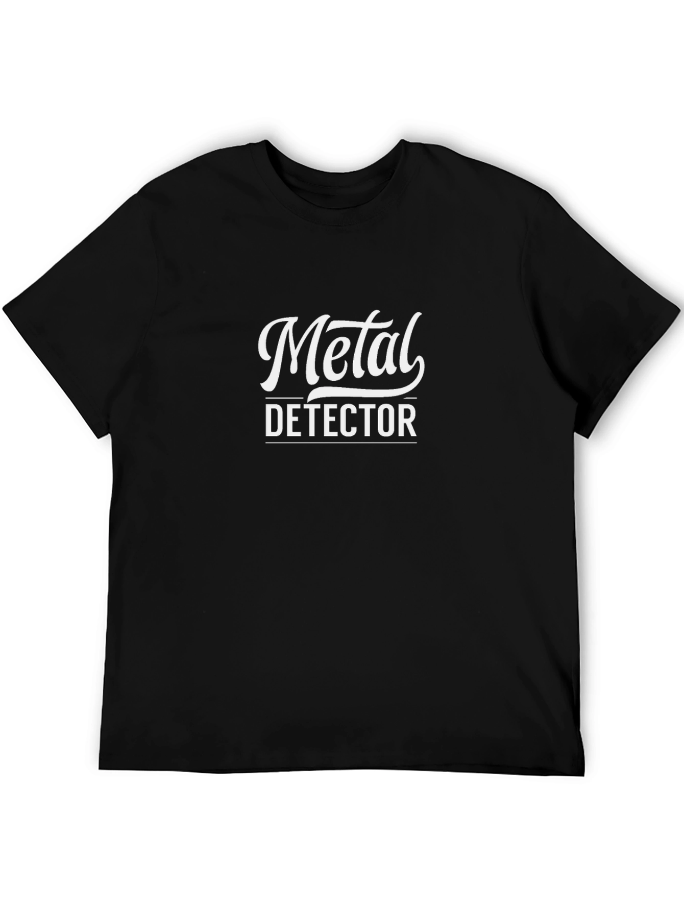 Metal Detector Black Graphic Tee