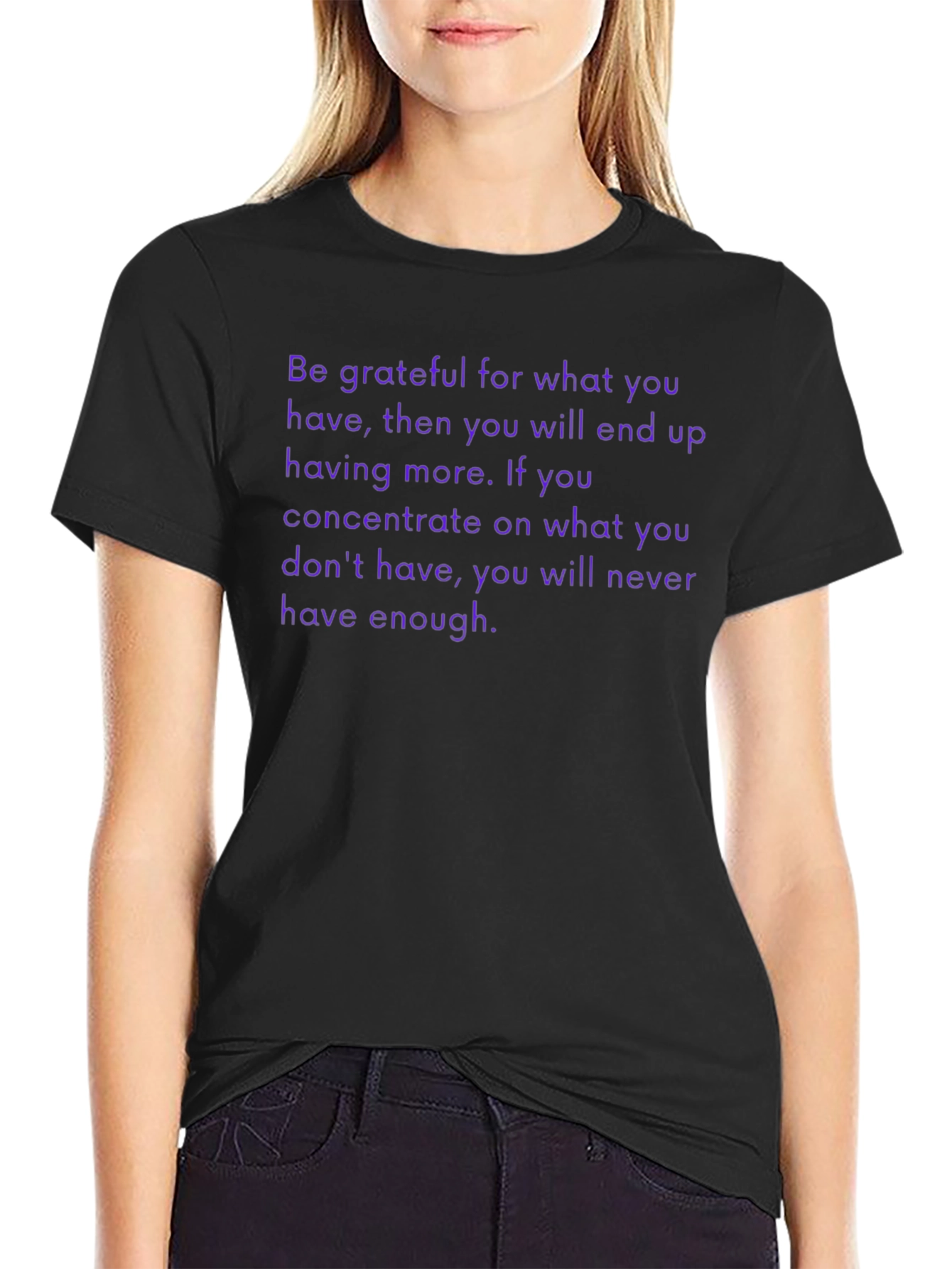 Grateful T-Shirt - Motivational Saying - Be Thankful