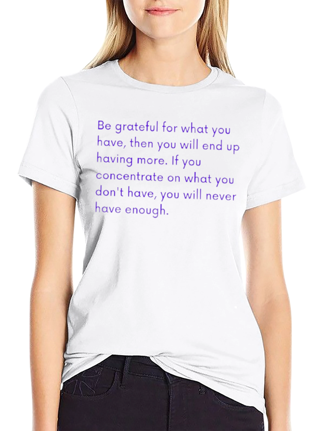 Grateful T-Shirt - Motivational Saying - Be Thankful