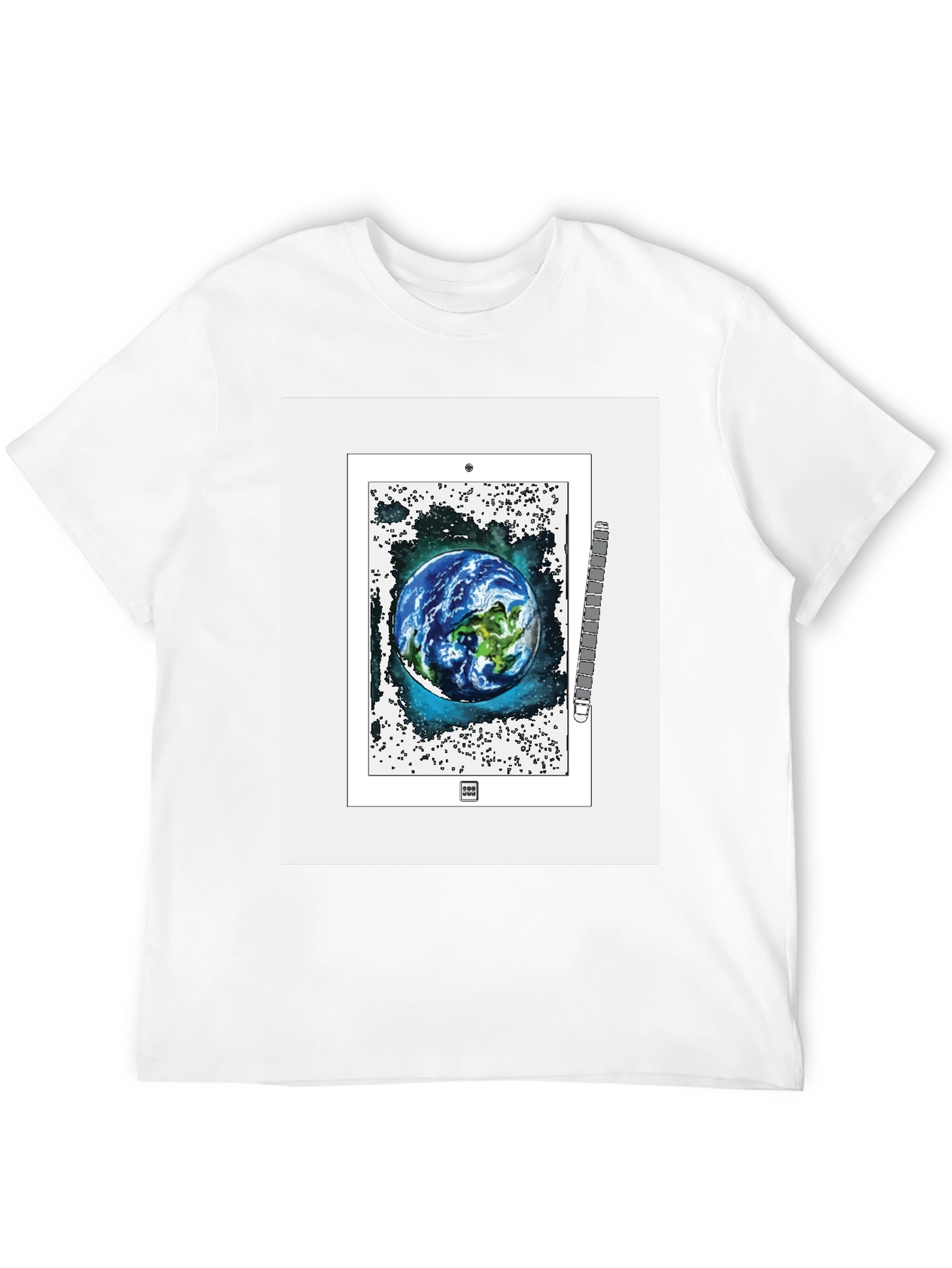 Earth Art Graphic T-Shirt - Space Design