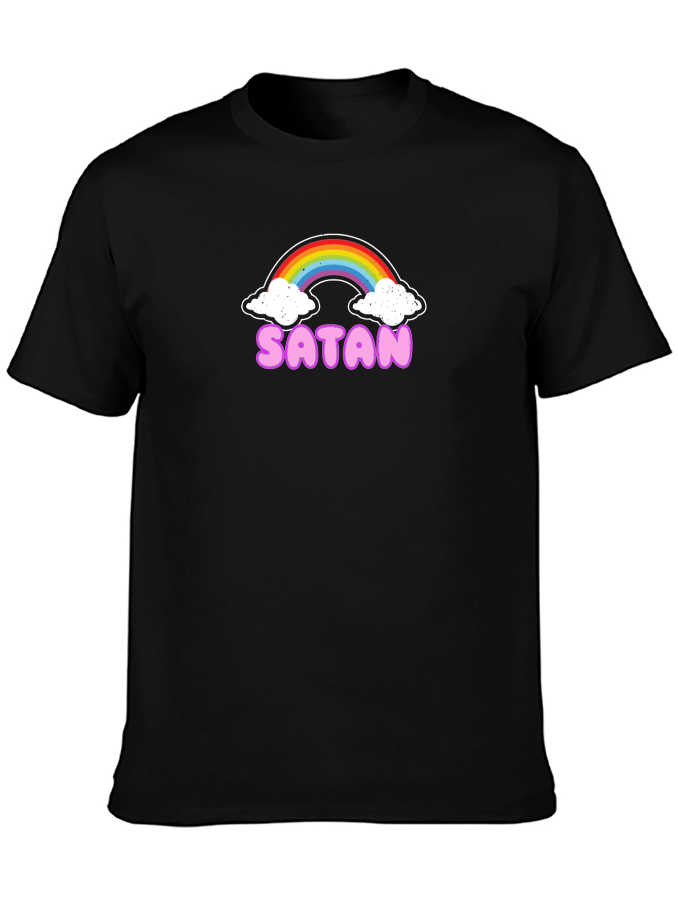 Rainbow Satan Graphic Tee - Black