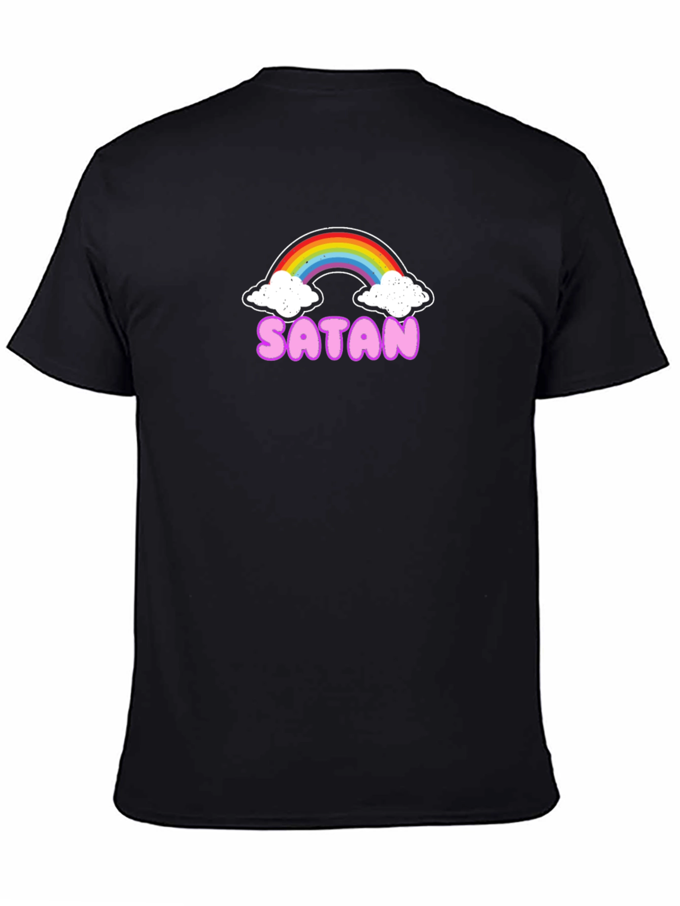 Rainbow Satan Graphic Tee - Black