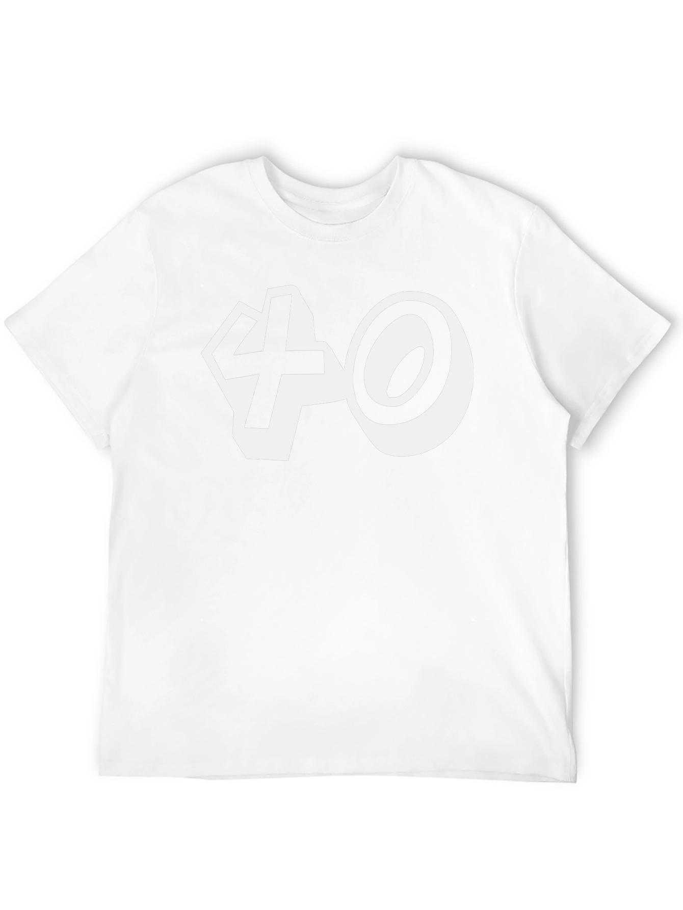 Funny 40th Birthday T-Shirt - White Graphic on Black