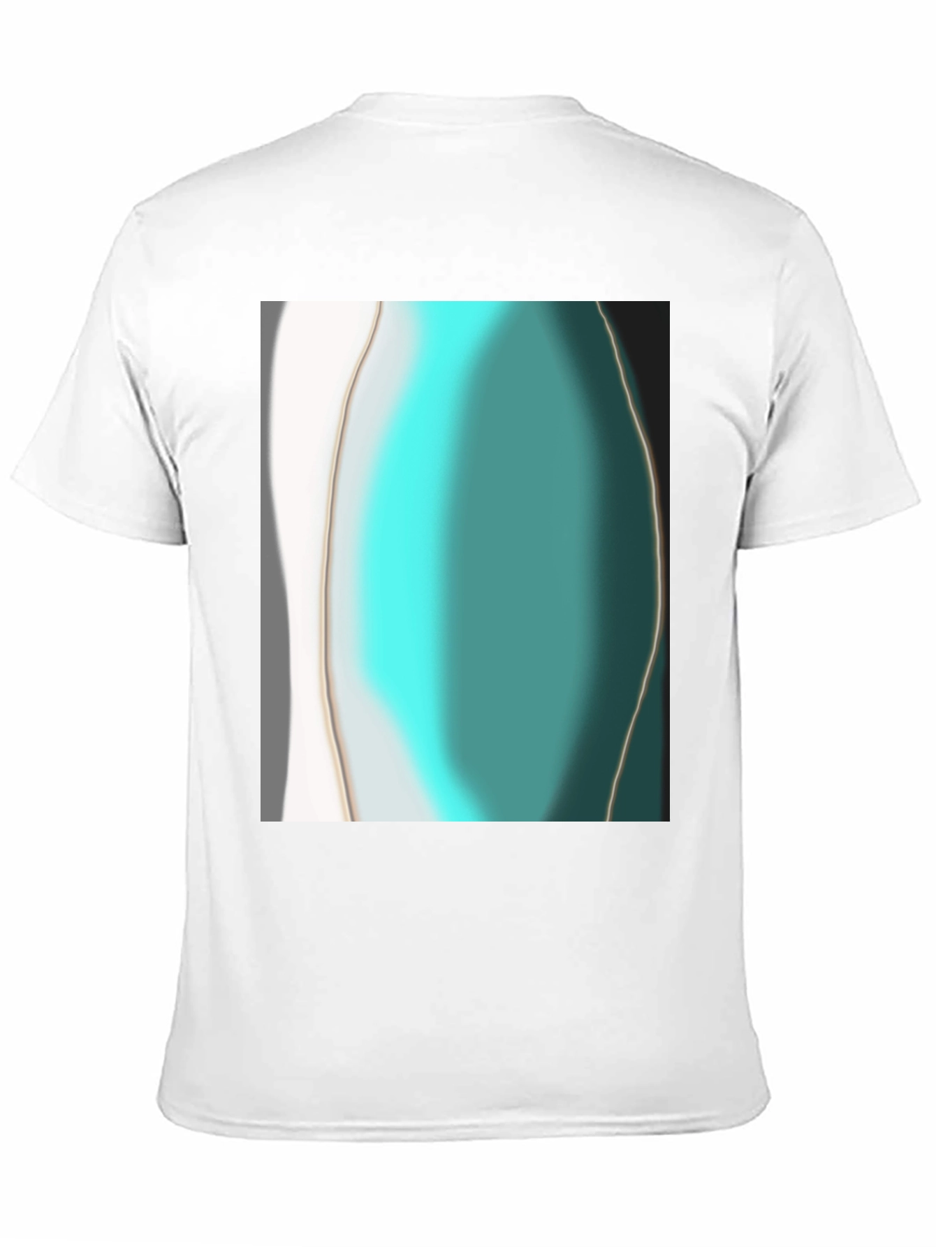 Abstract Design Tee - Modern Art Black T-Shirt