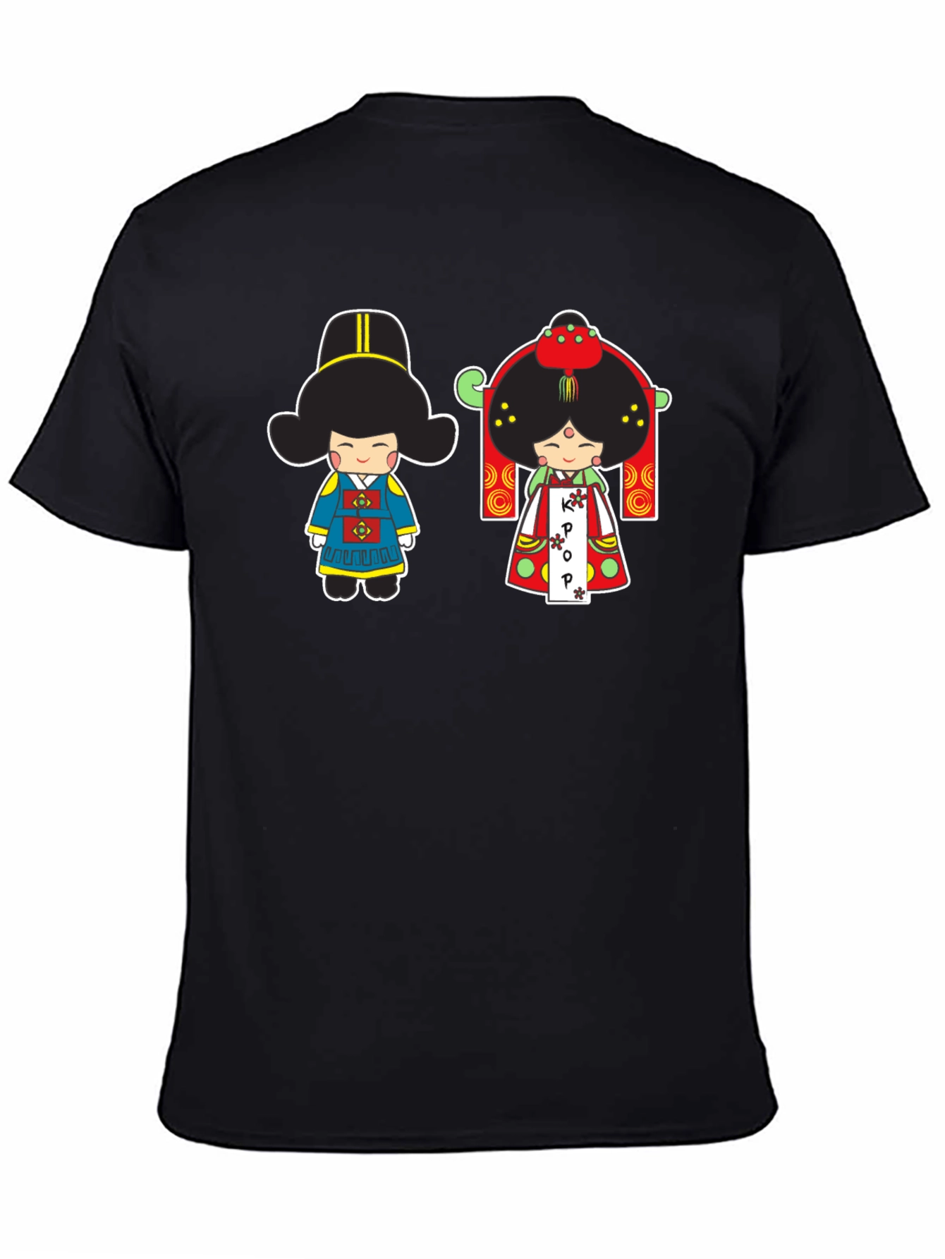 Korean K-Pop Dolls Black T-Shirt
