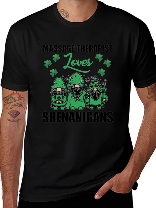 Massage Therapist Shamrock Shenanigans T-Shirt