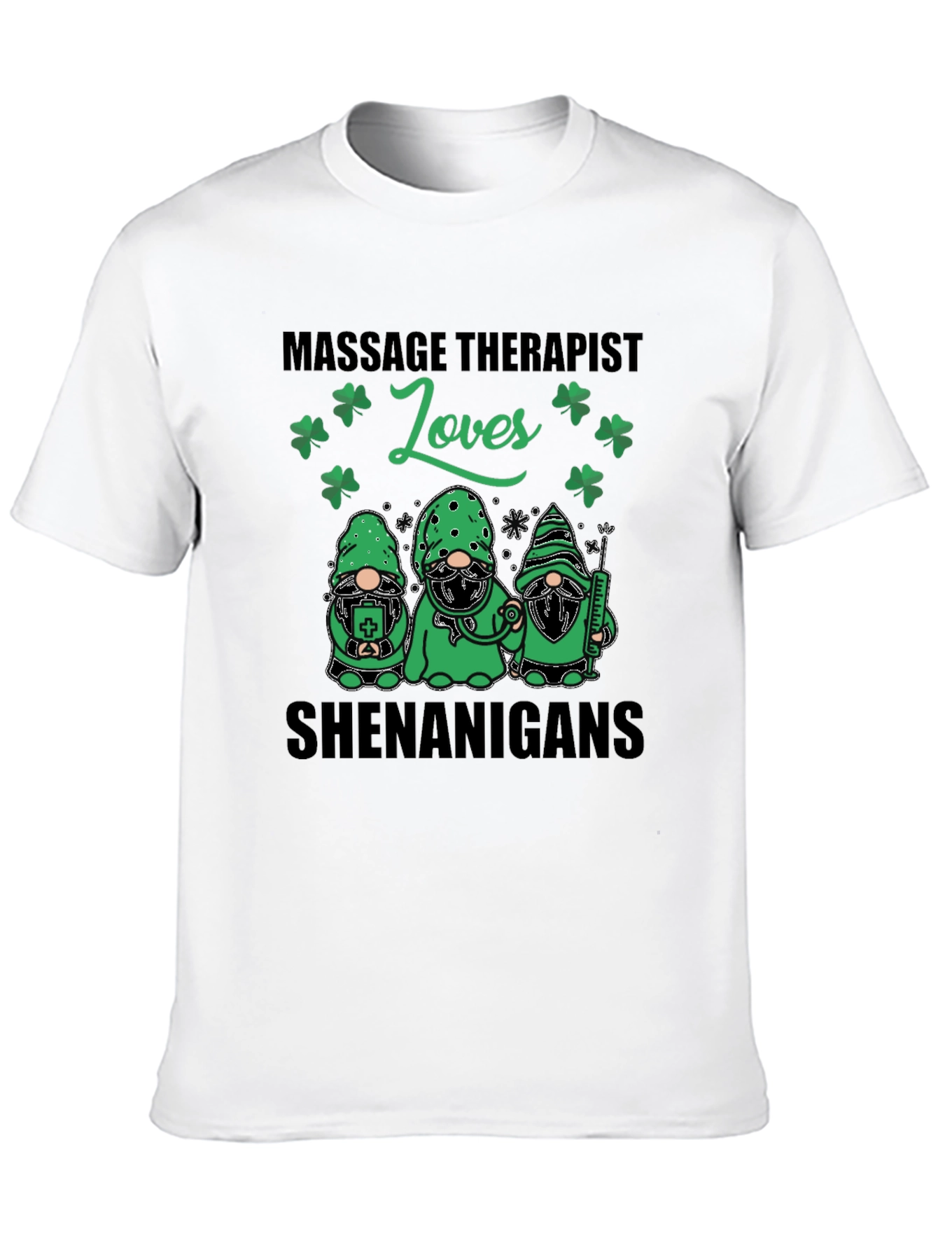 Massage Therapist Shamrock Shenanigans T-Shirt