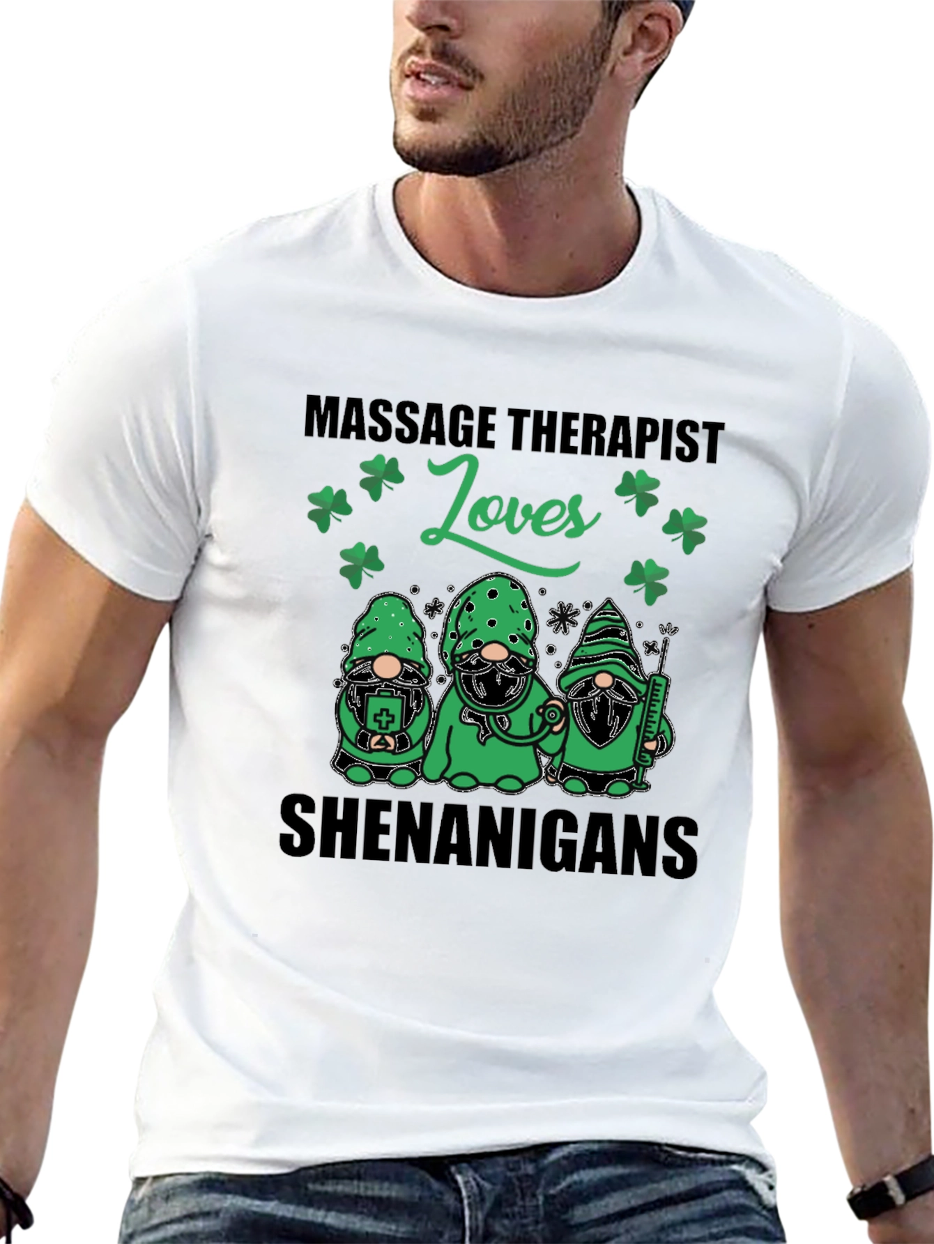 Massage Therapist Shamrock Shenanigans T-Shirt