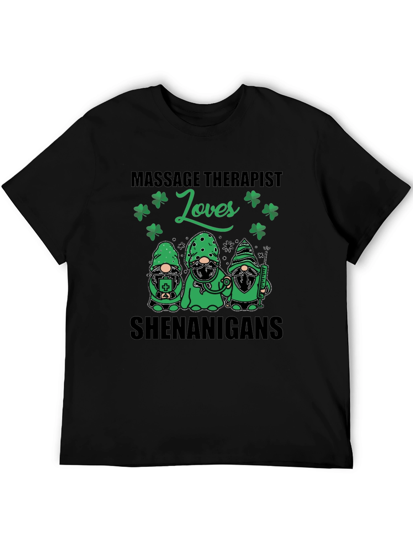 Massage Therapist Shamrock Shenanigans T-Shirt