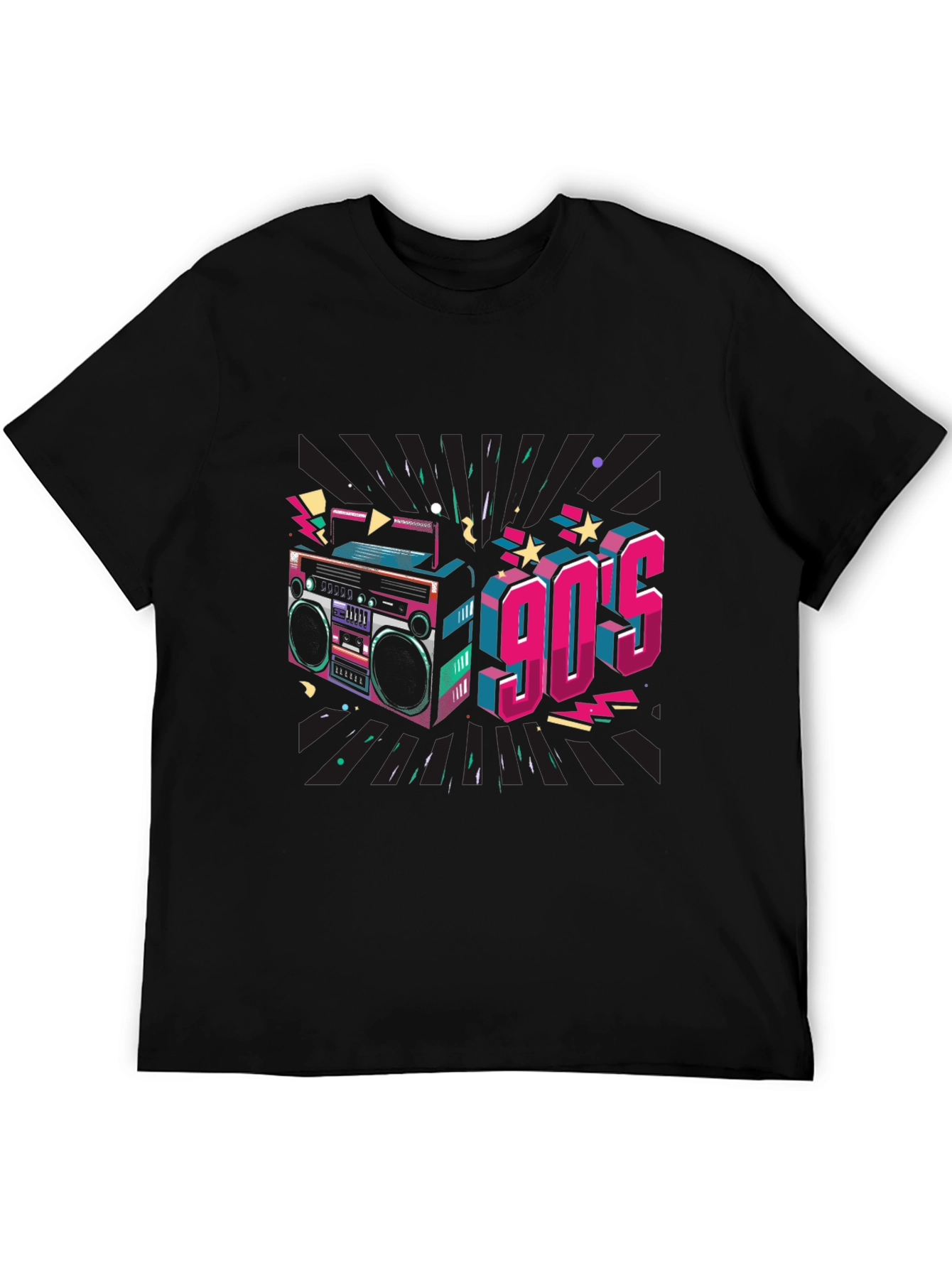 Retro 90s Boombox Graphic Tee