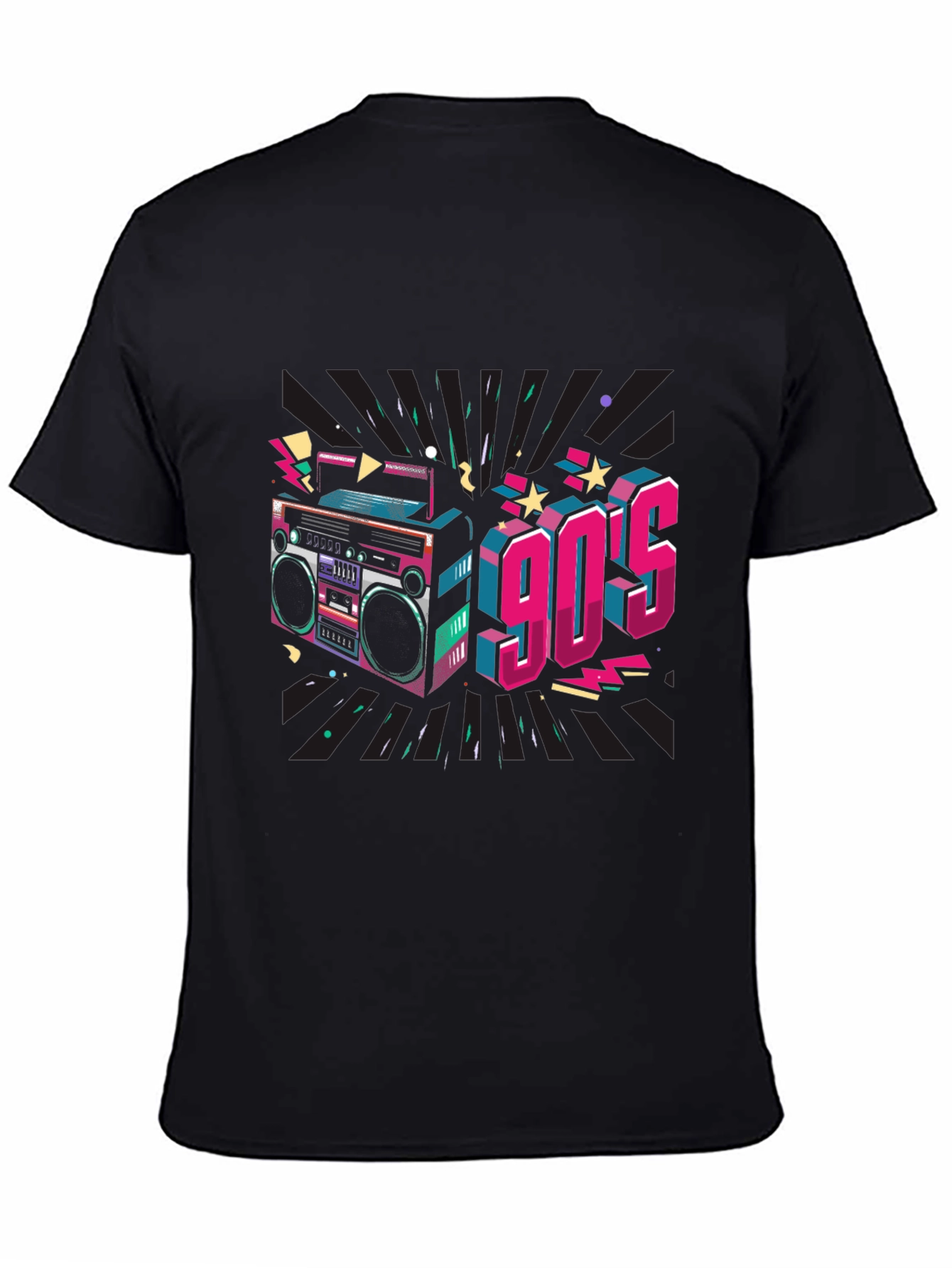 Retro 90s Boombox Graphic Tee