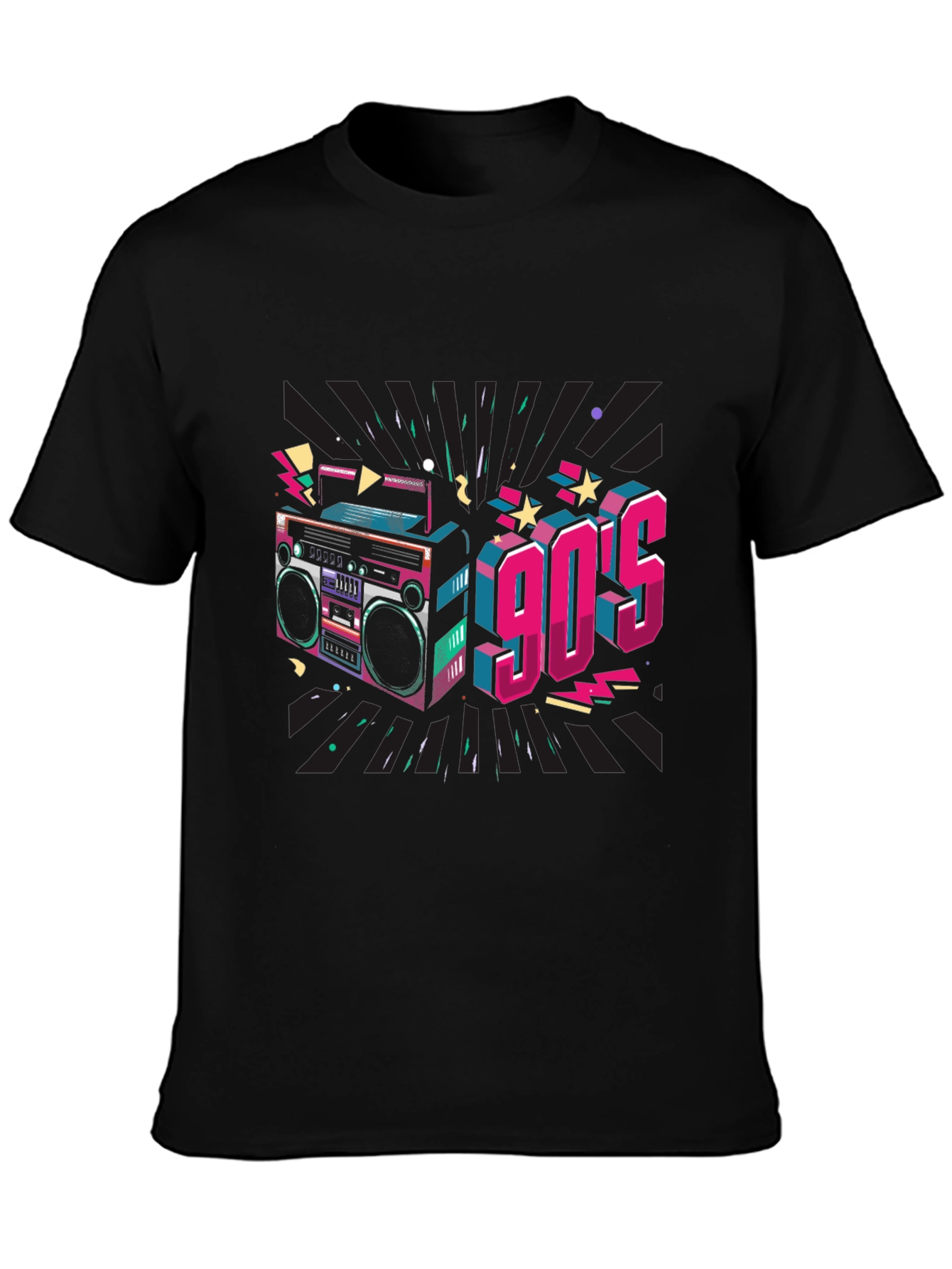 Retro 90s Boombox Graphic Tee