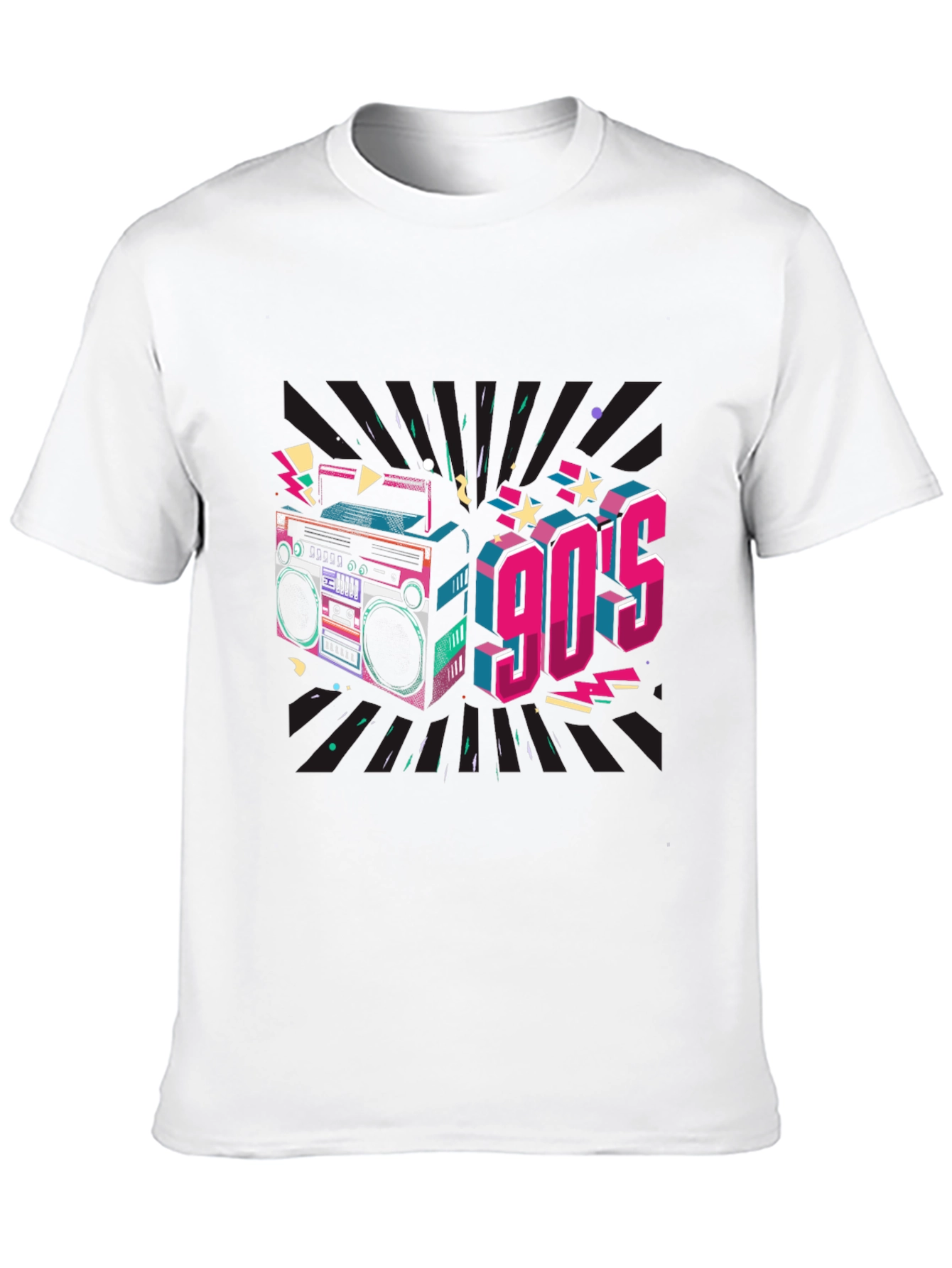 Retro 90s Boombox Graphic Tee