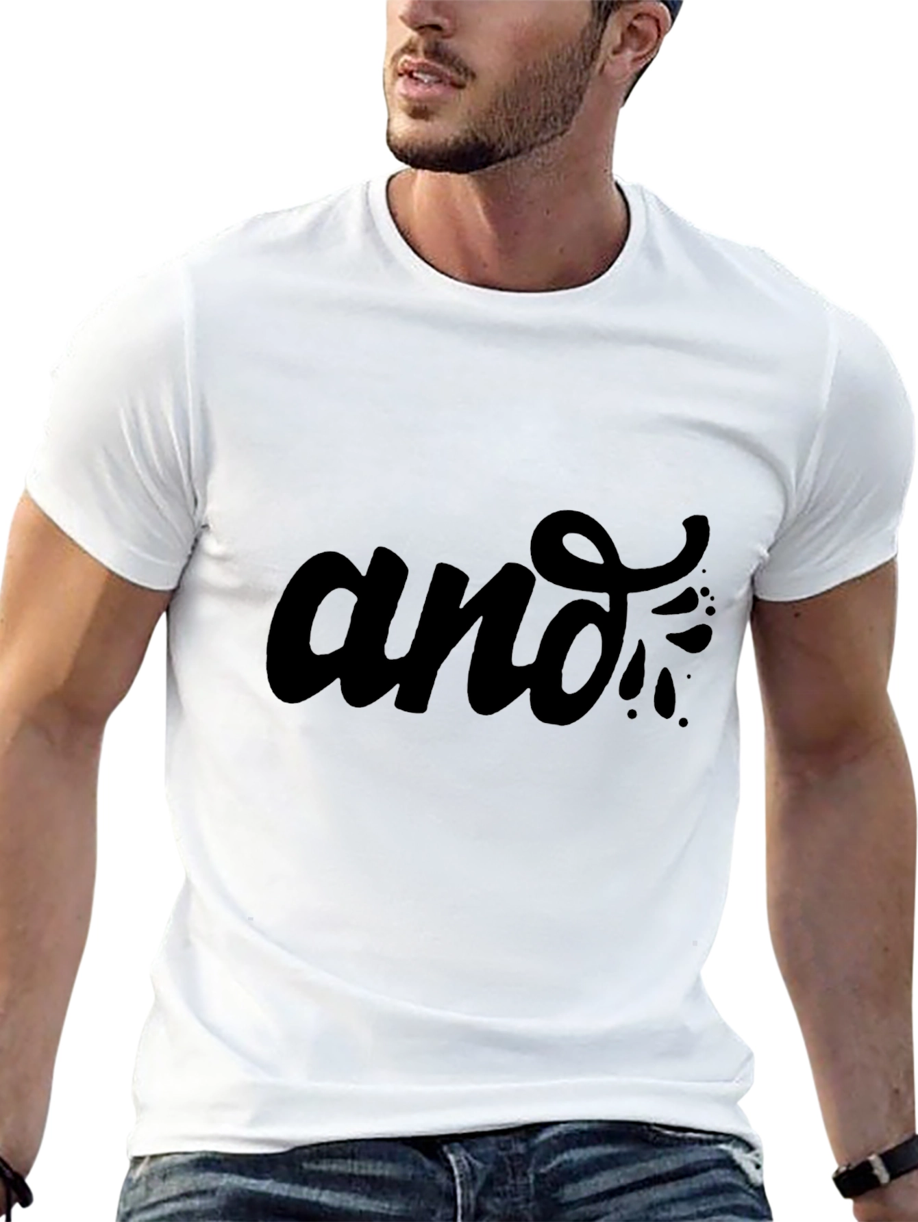 Stylish and Graphic Black T-Shirt