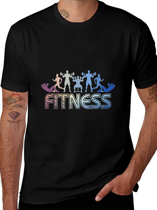 Fitness Graphic Black T-Shirt