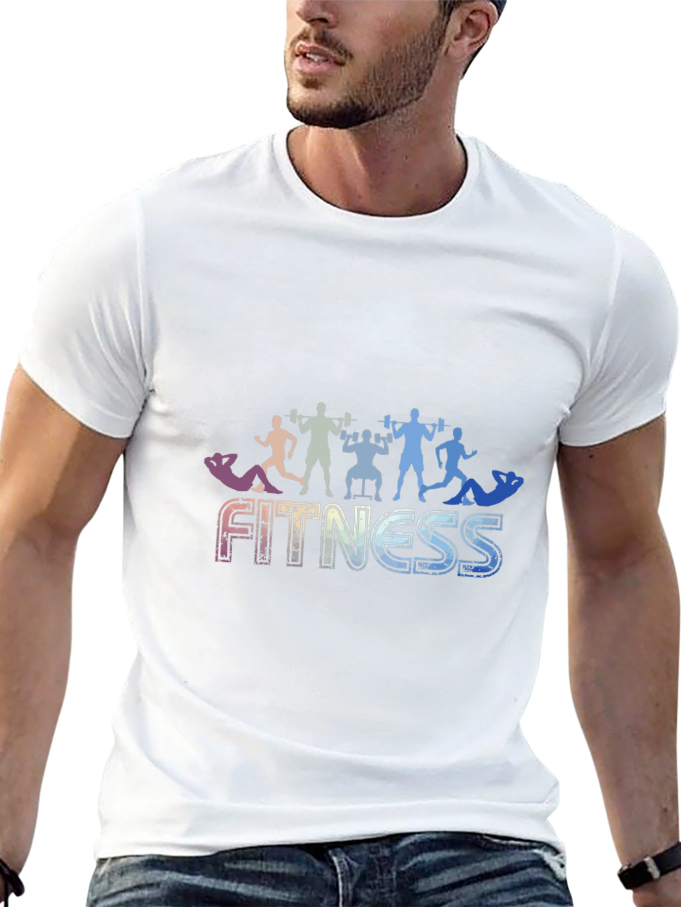 Fitness Graphic Black T-Shirt