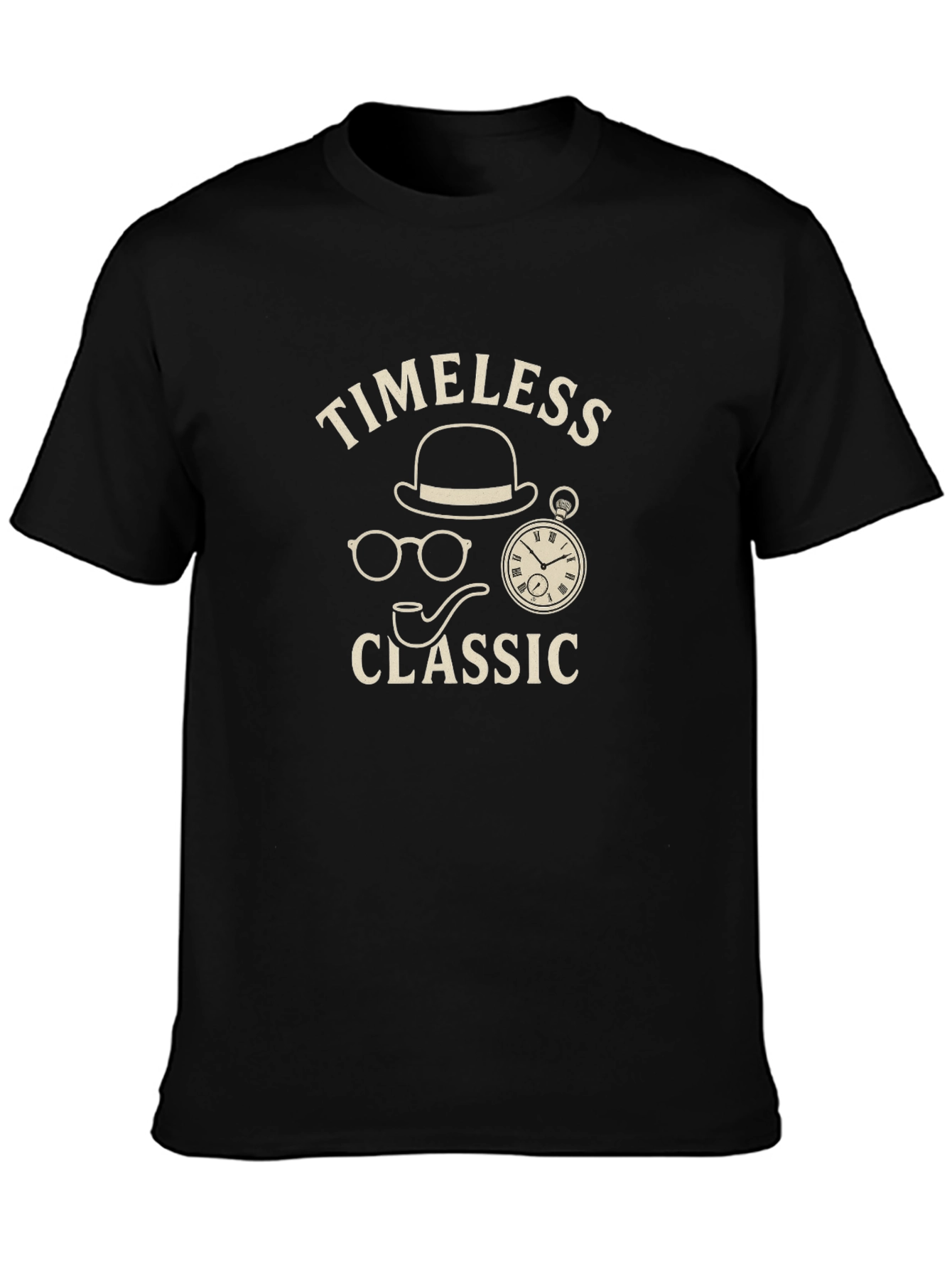 Timeless Classic Black Graphic T-Shirt