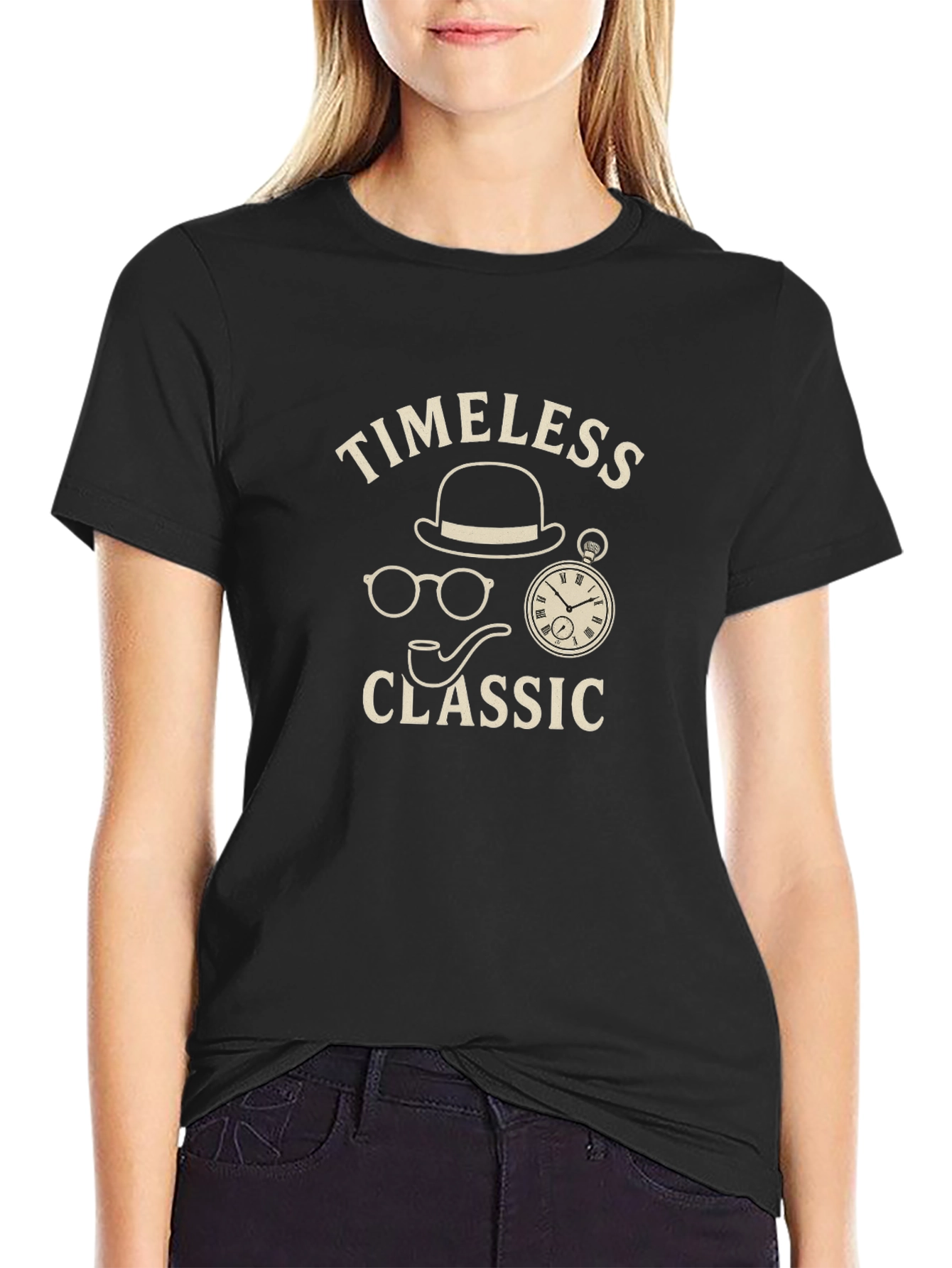 Timeless Classic Black Graphic T-Shirt