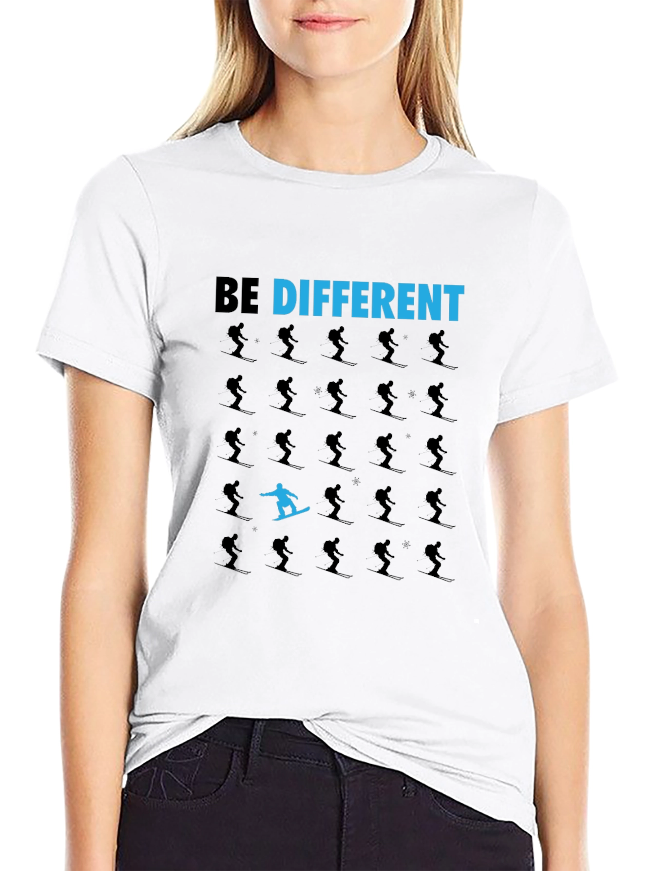 Be Different T-Shirt: Snowboarder Design