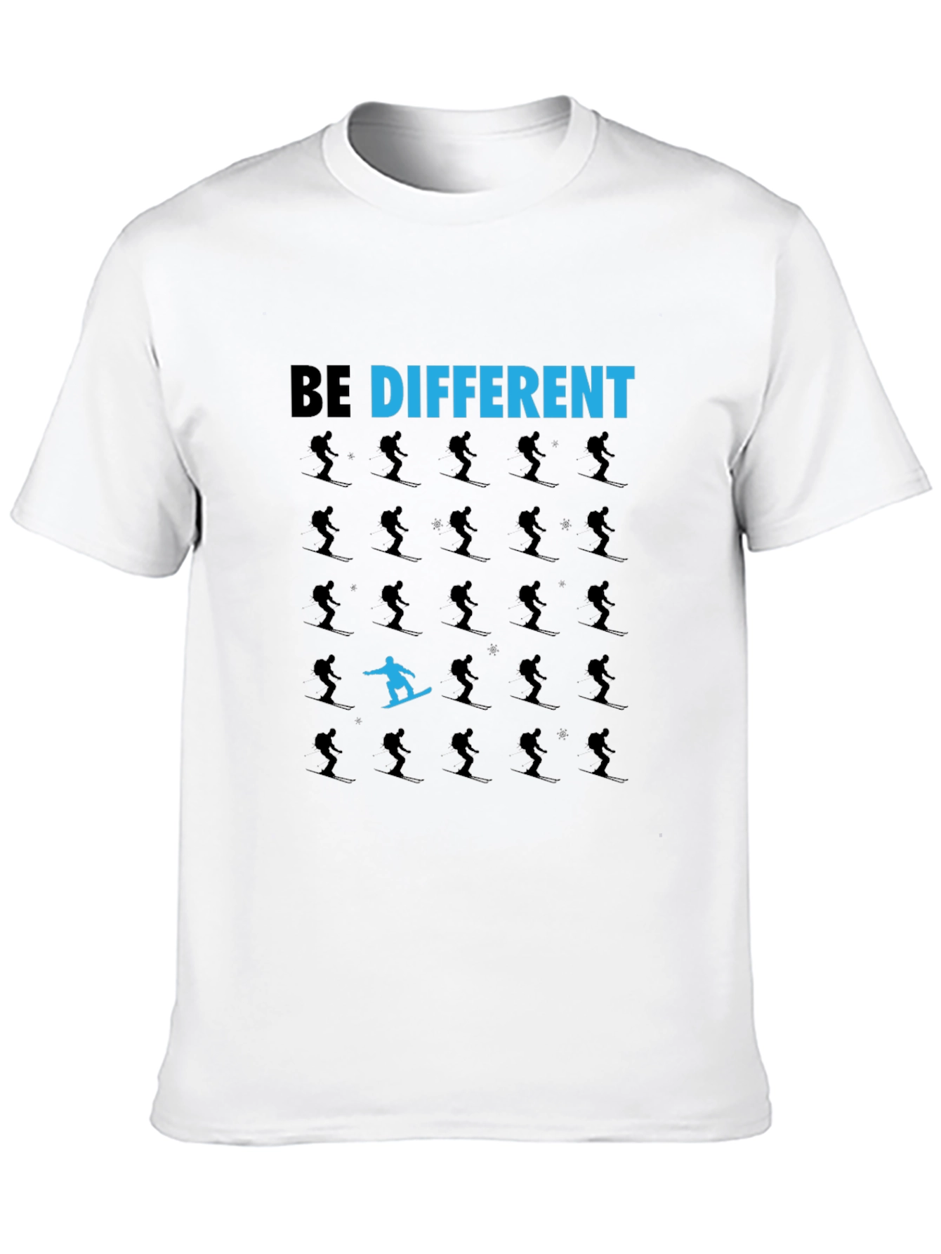 Be Different T-Shirt: Snowboarder Design