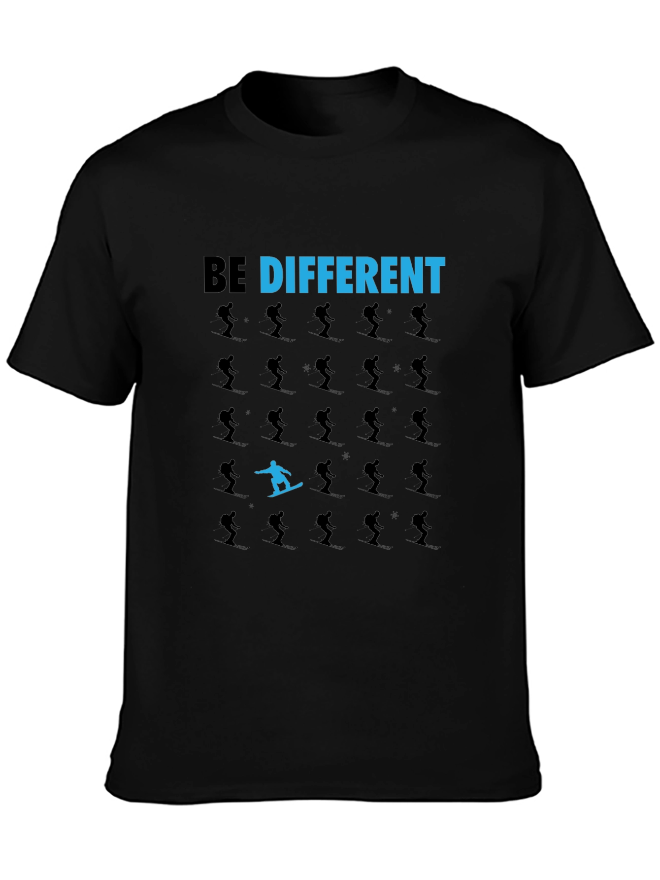 Be Different T-Shirt: Snowboarder Design