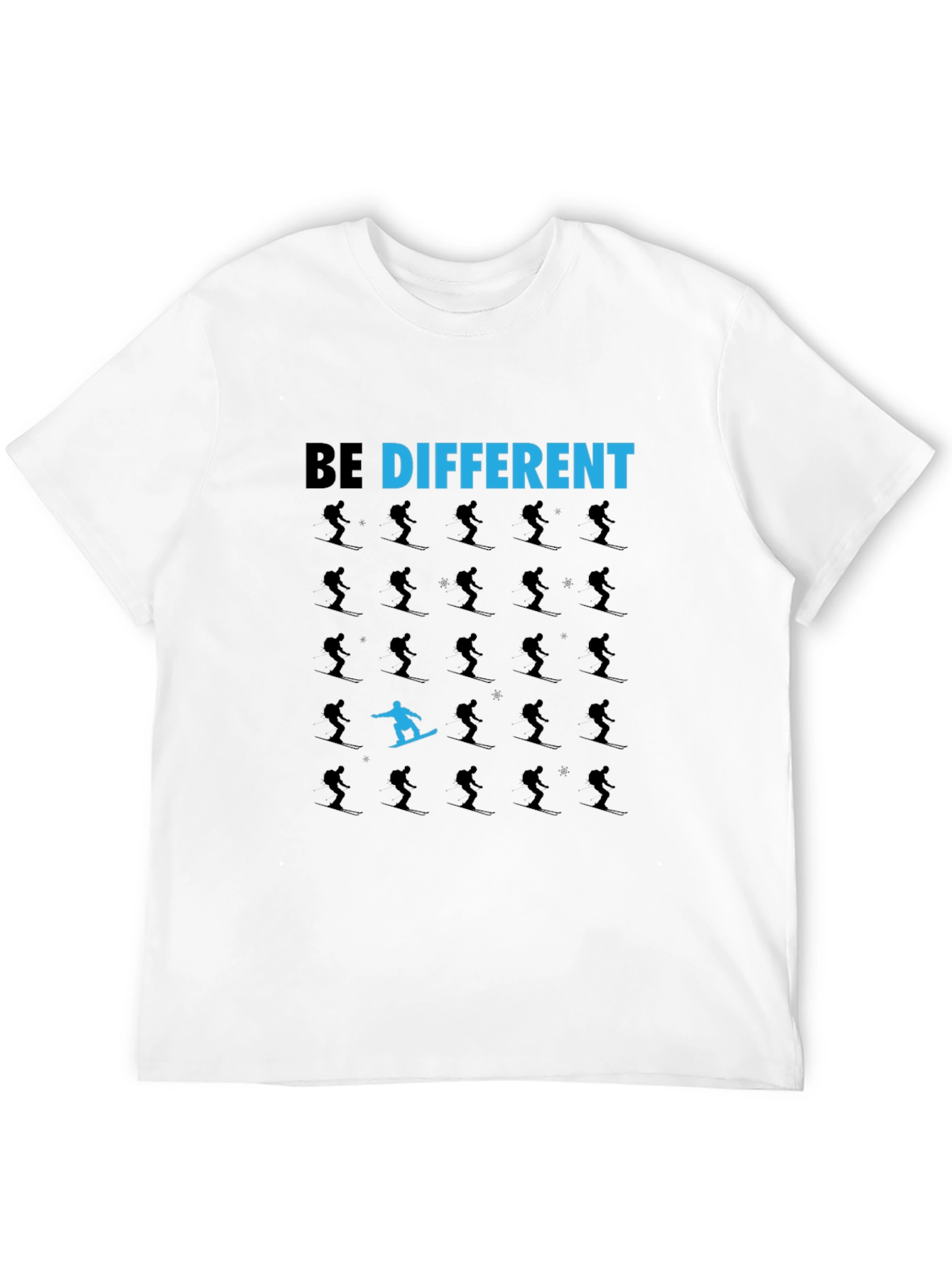Be Different T-Shirt: Snowboarder Design