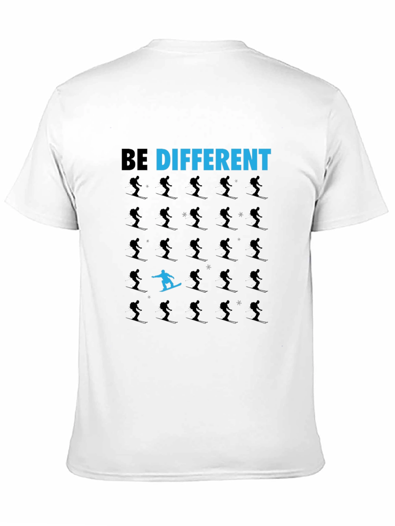 Be Different T-Shirt: Snowboarder Design