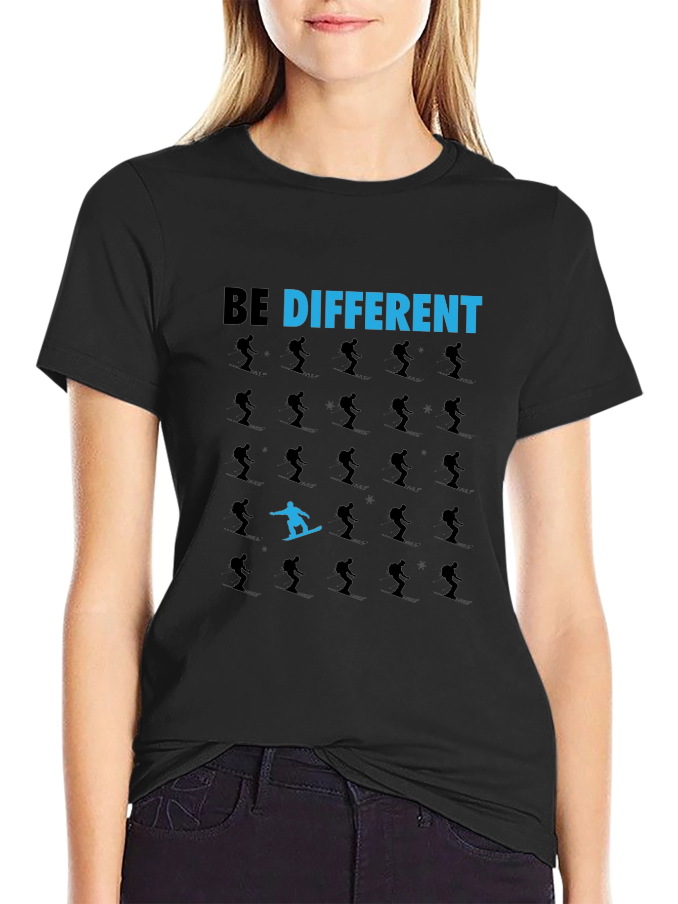 Be Different T-Shirt: Snowboarder Design