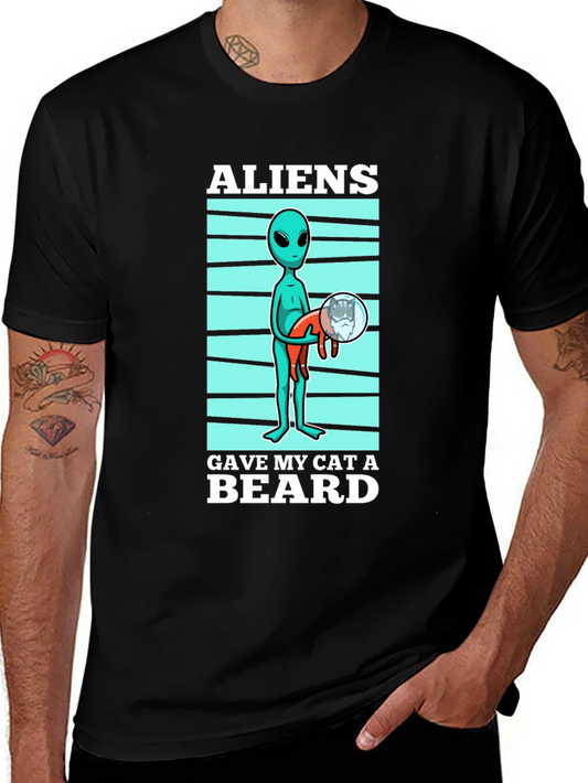Aliens Gave My Cat a Beard T-Shirt