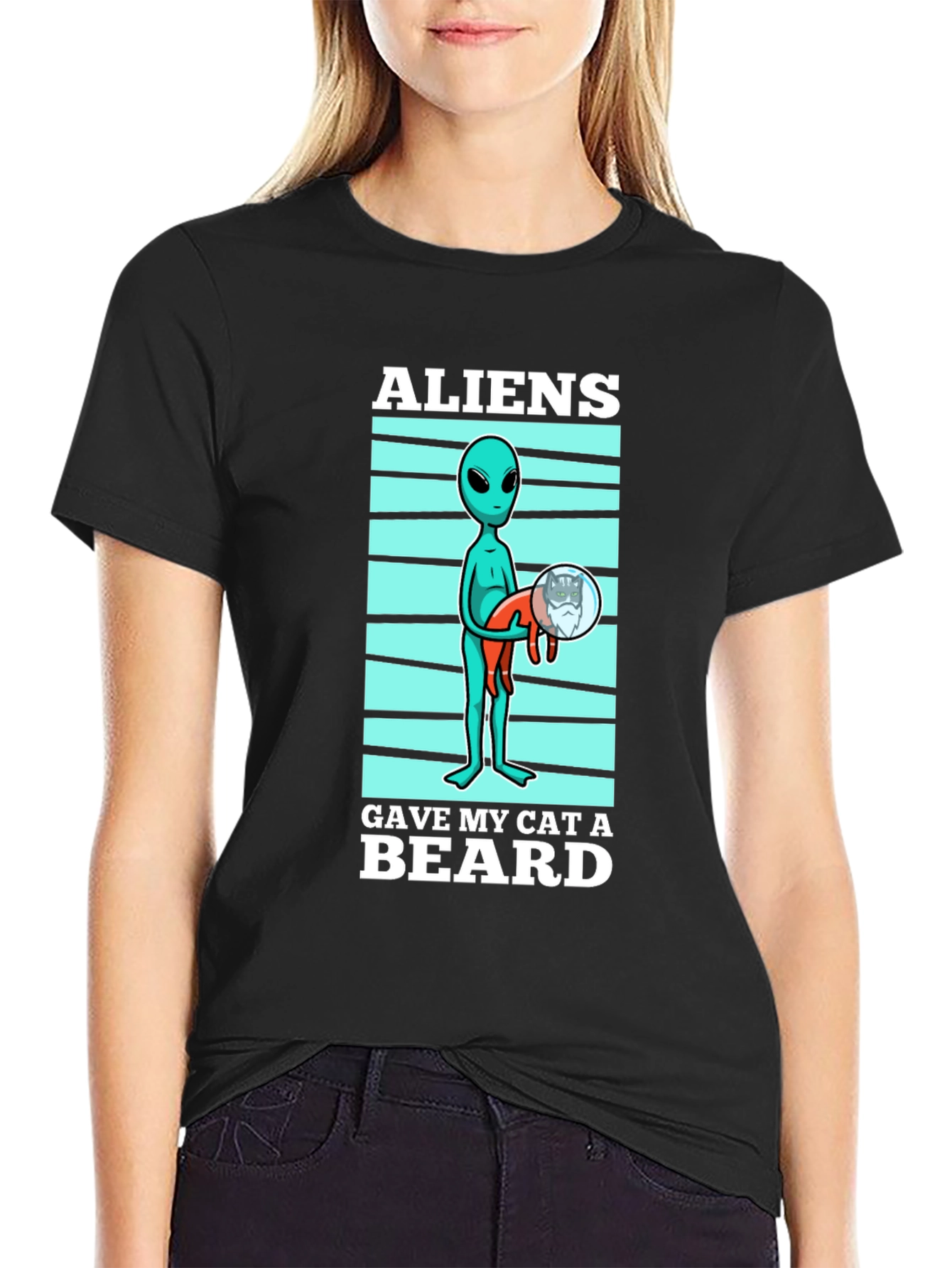 Aliens Gave My Cat a Beard T-Shirt