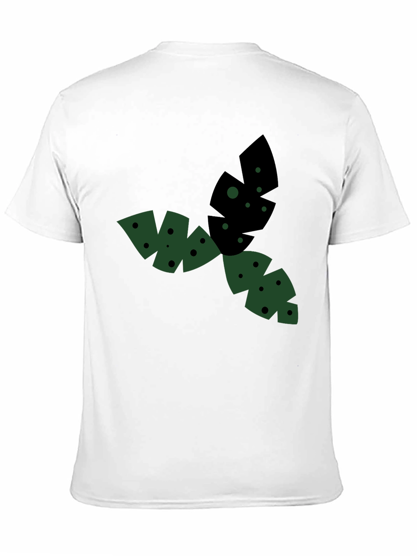 Geometric Leaf T-Shirt - Casual Style
