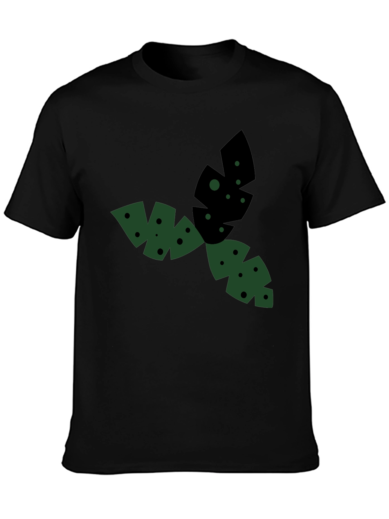 Geometric Leaf T-Shirt - Casual Style