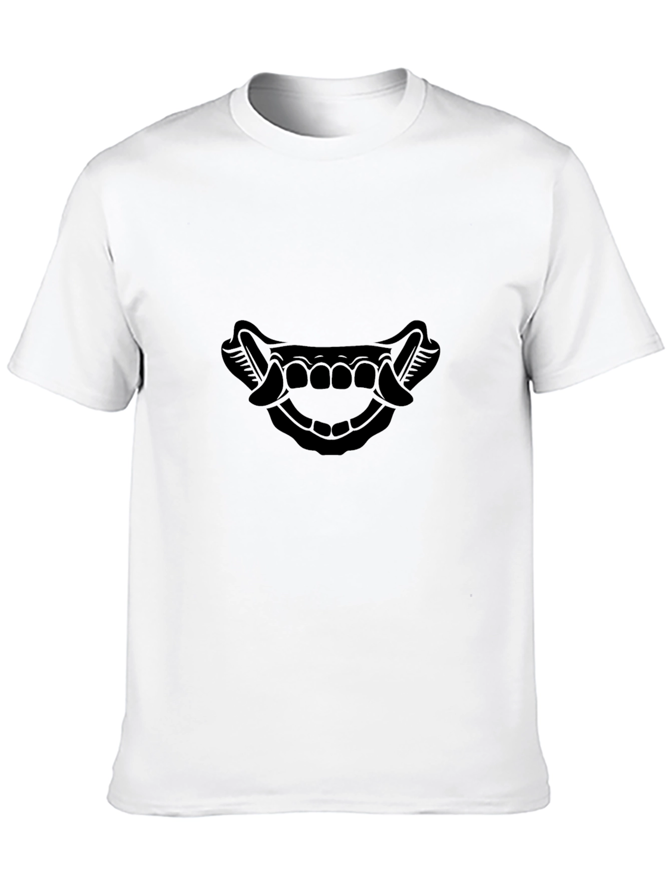Samurai Teeth Graphic Black T-Shirt
