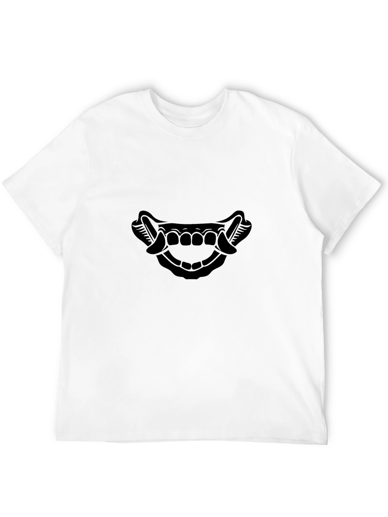 Samurai Teeth Graphic Black T-Shirt