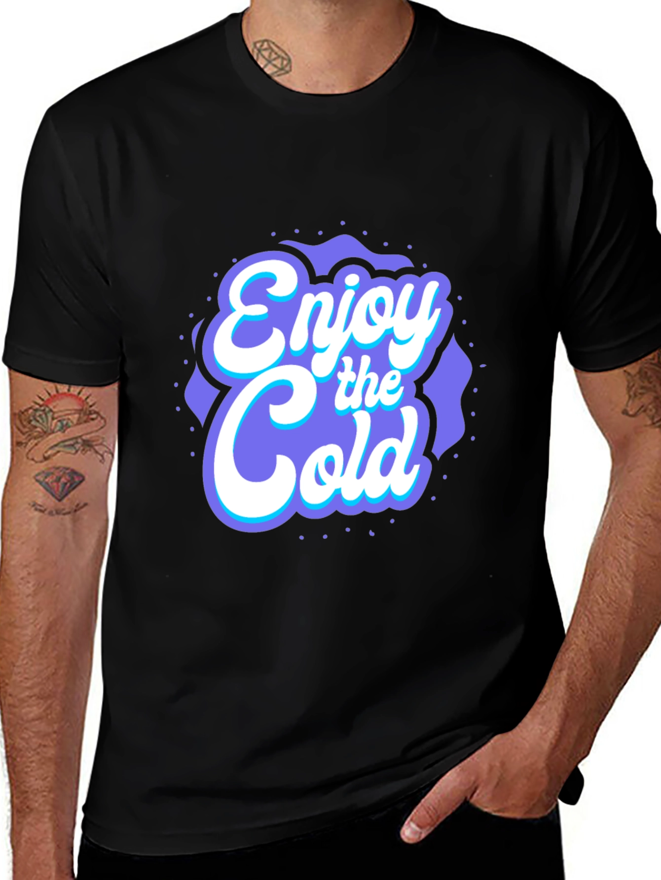 Enjoy the Cold Graphic Tee - Cool Style
