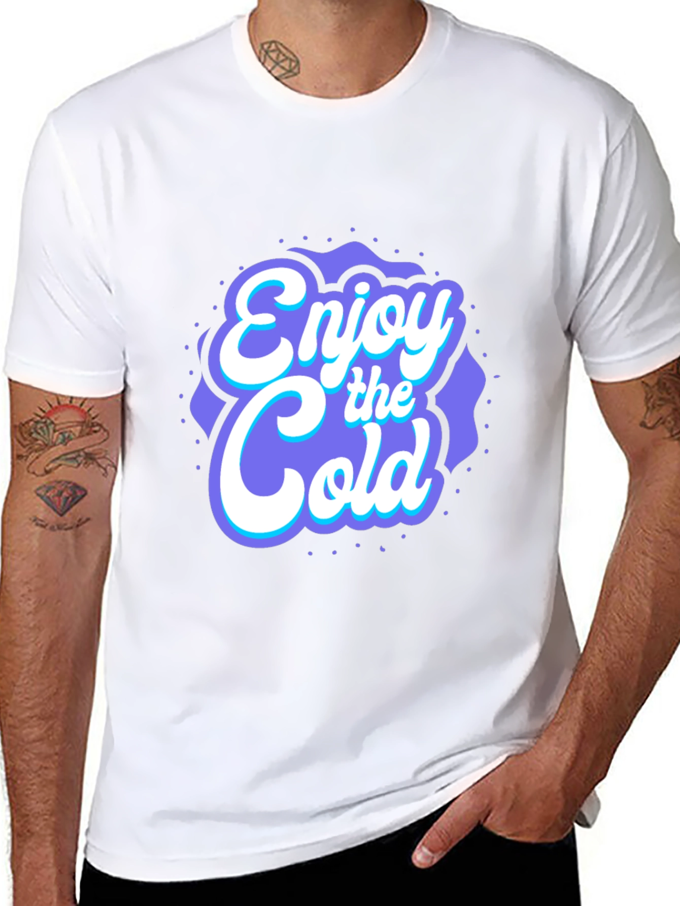 Enjoy the Cold Graphic Tee - Cool Style