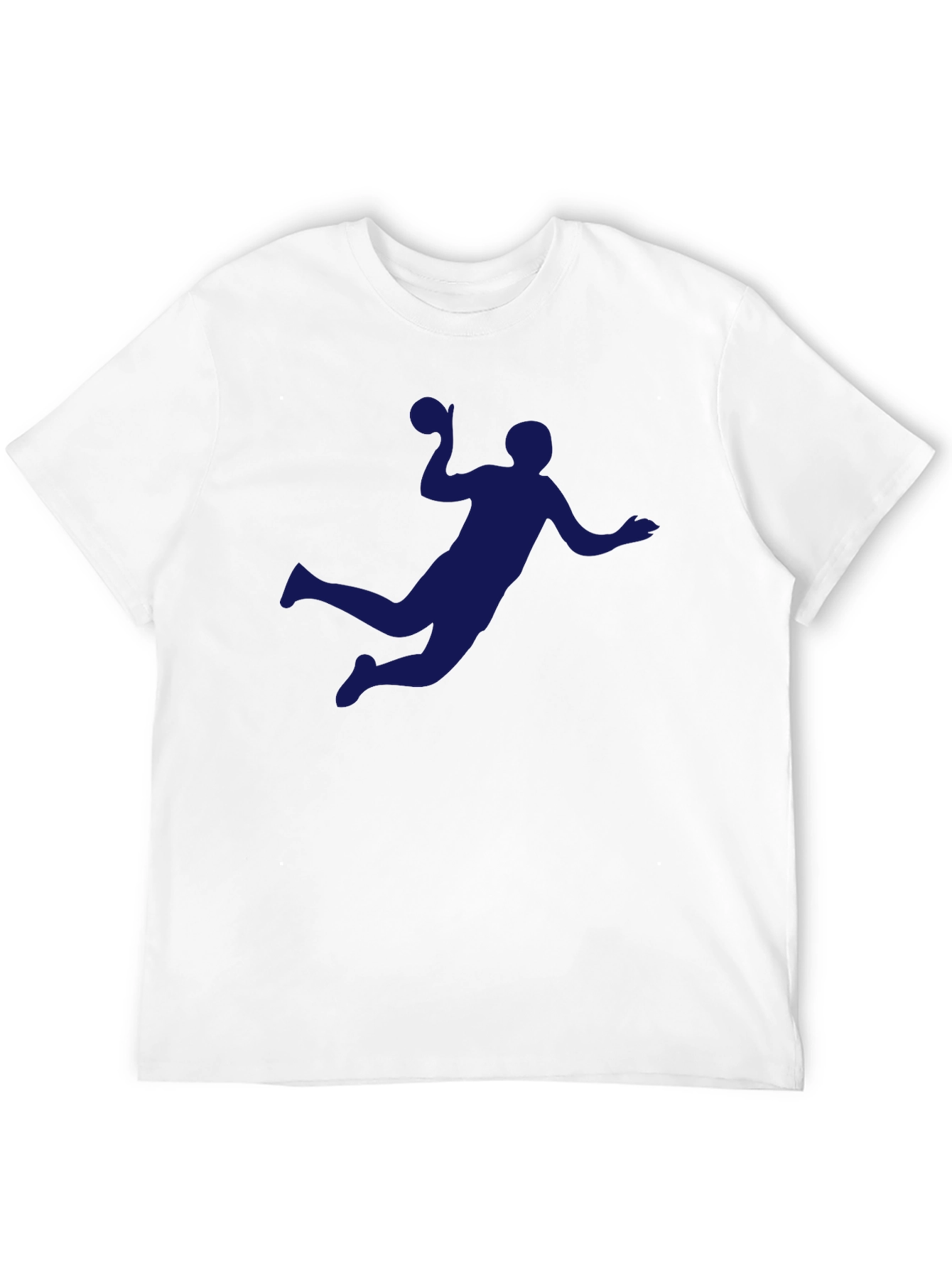 Handball Player Graphic Tee - Sporty Black T-Shirt