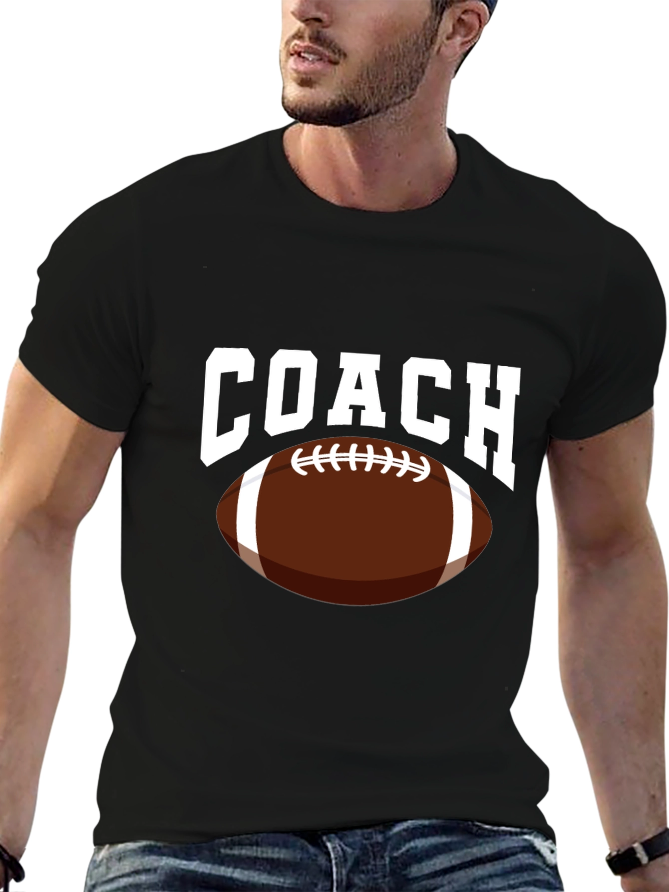Coach Football Graphic T-Shirt