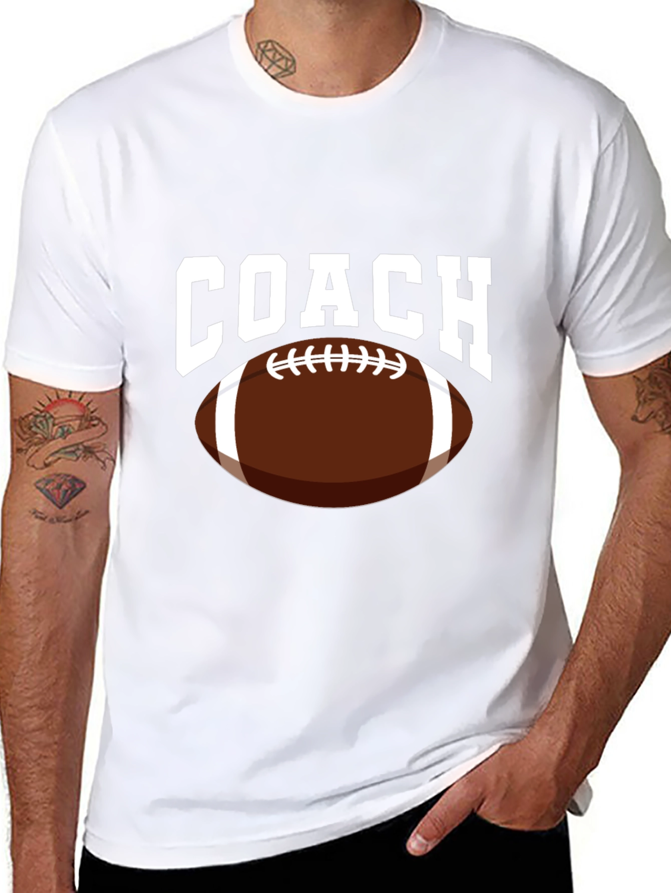 Coach Football Graphic T-Shirt