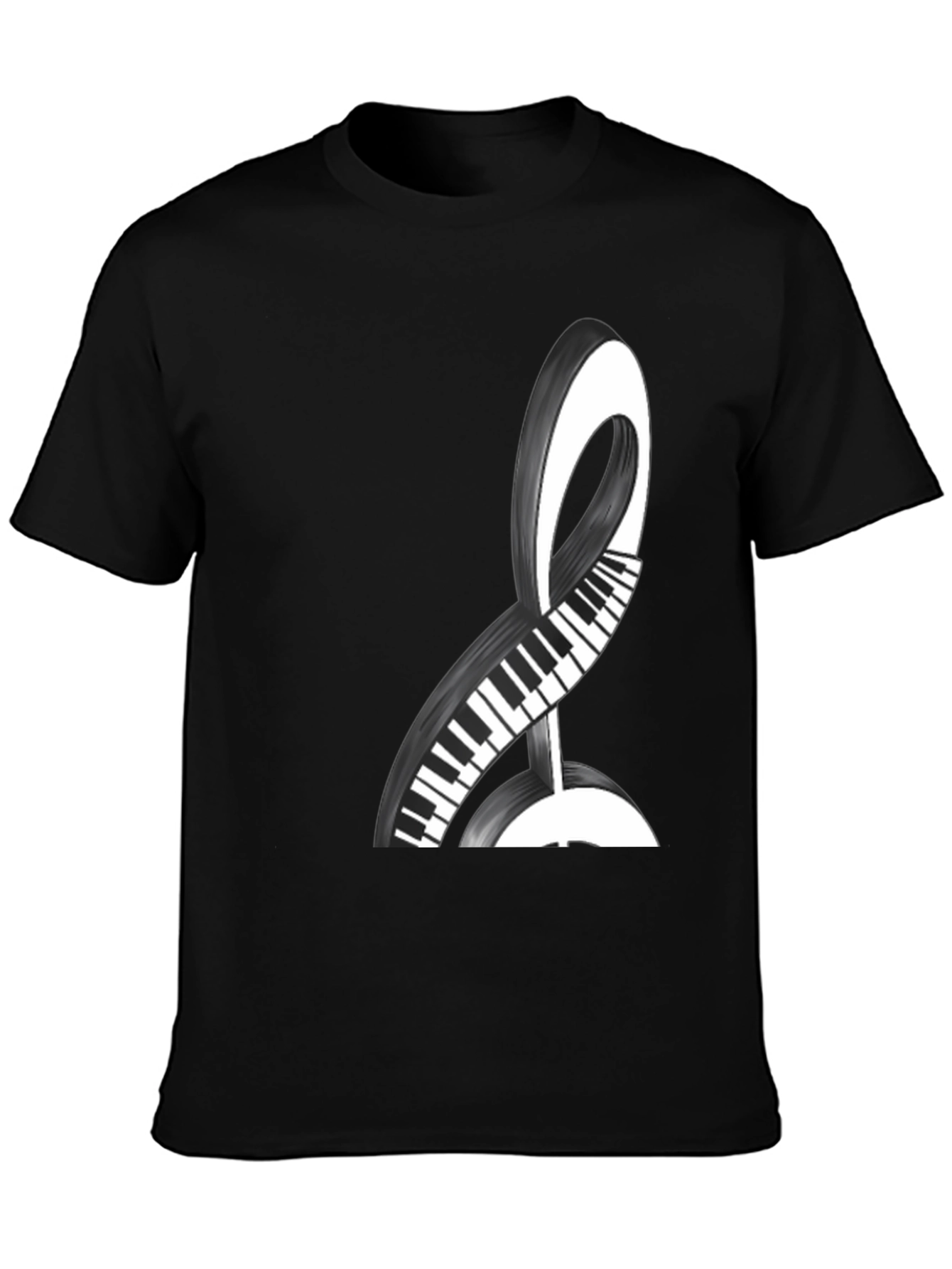 Musical Keys Graphic Tee - Black