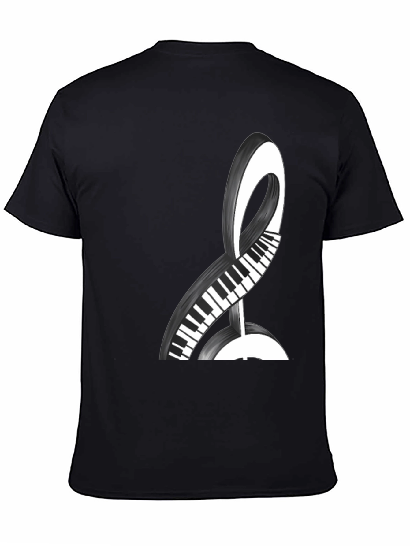 Musical Keys Graphic Tee - Black
