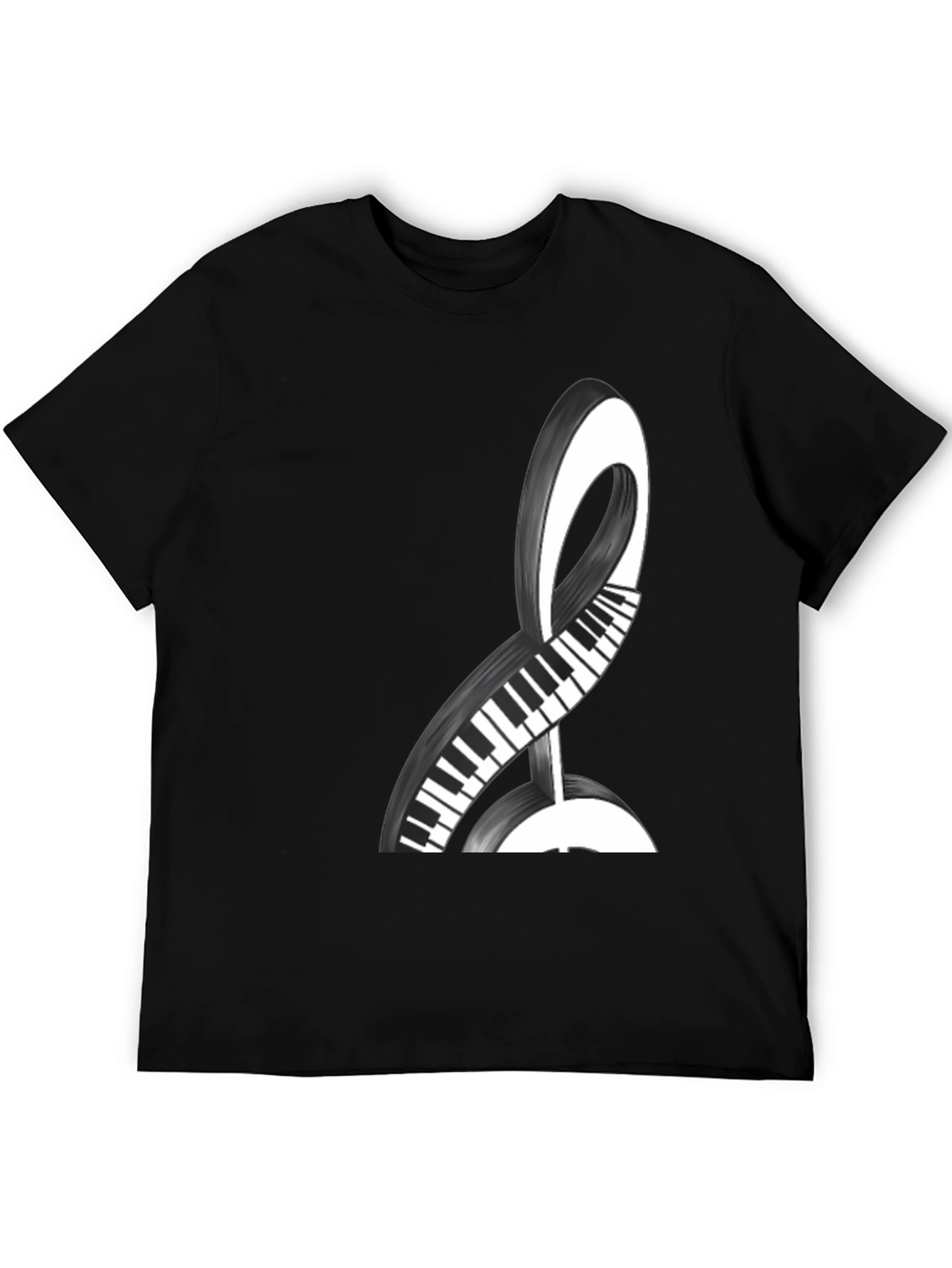 Musical Keys Graphic Tee - Black
