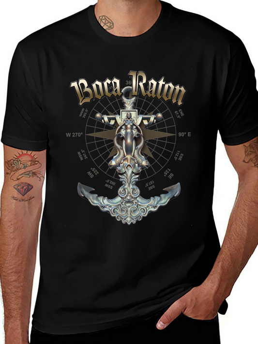 Boca Raton Compass Graphic T-Shirt
